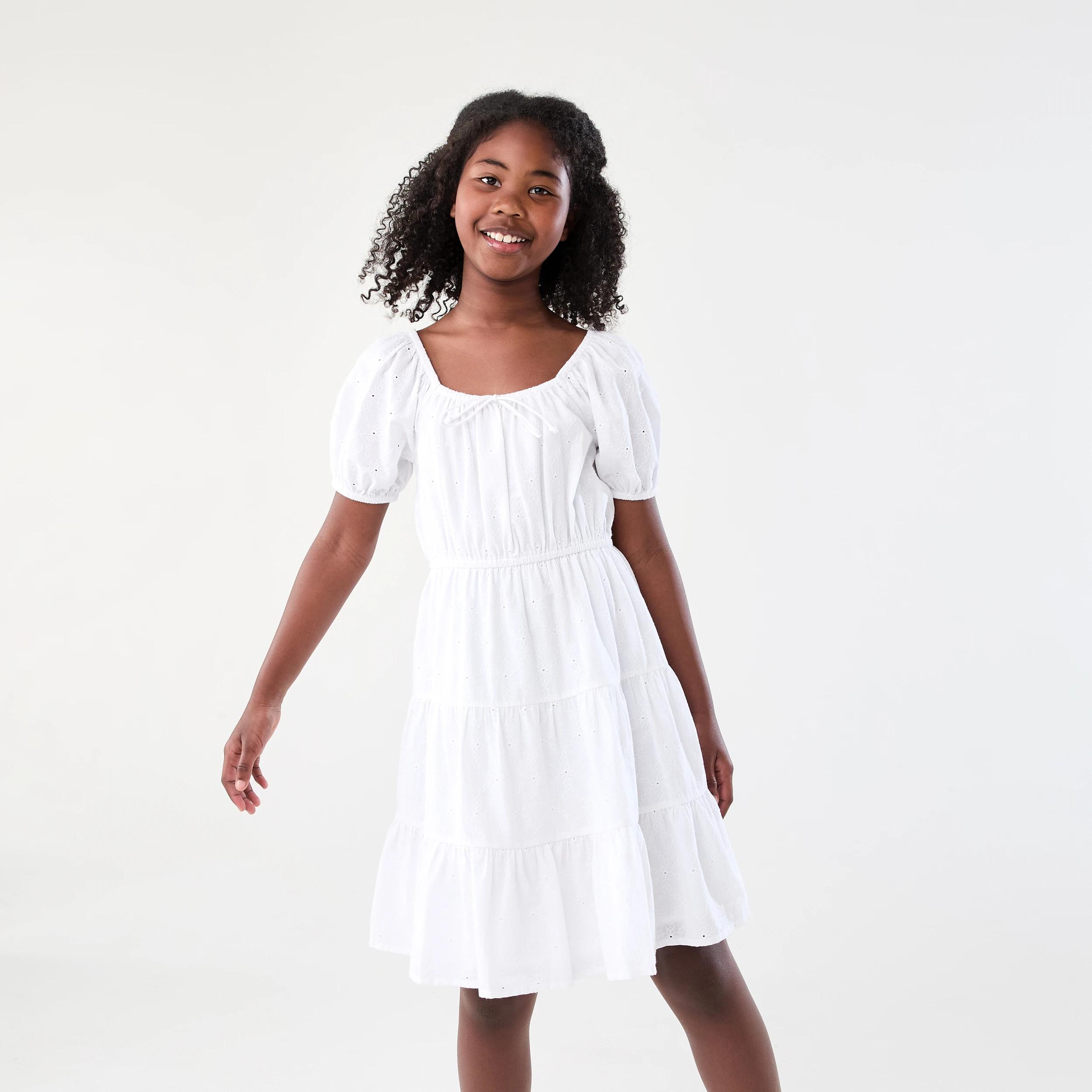 1 Broderie Dress White, 1 of 8