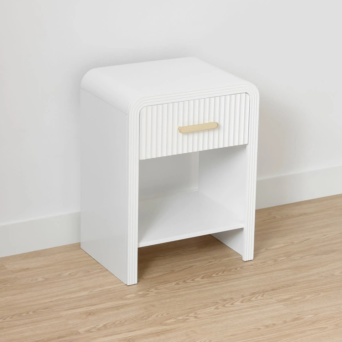 4 Linear 1 Drawer Bedside Table, 4 of 10