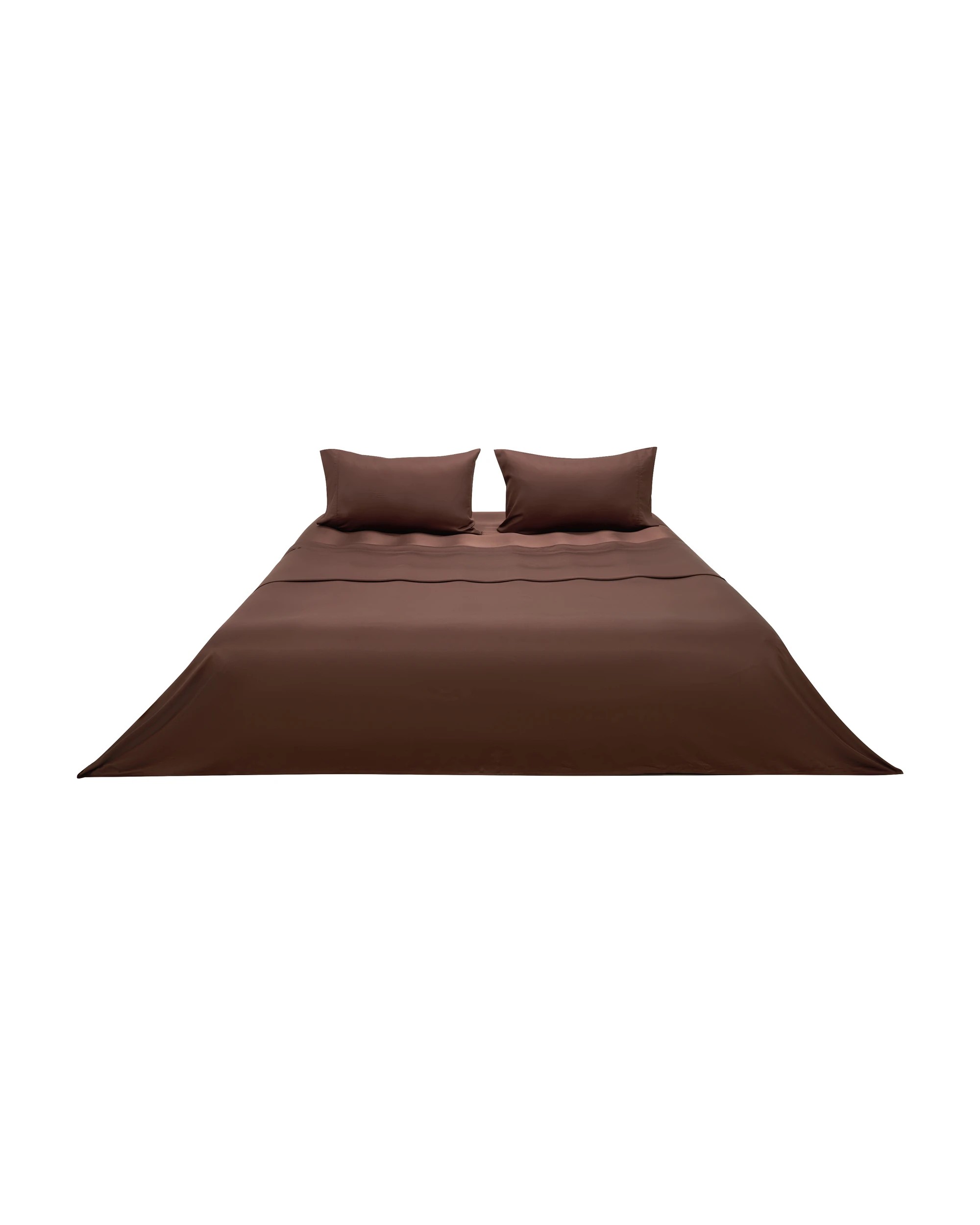8 375 Thread Count Bamboo Sheet Set - King Bed, Chocolate, 8 of 9