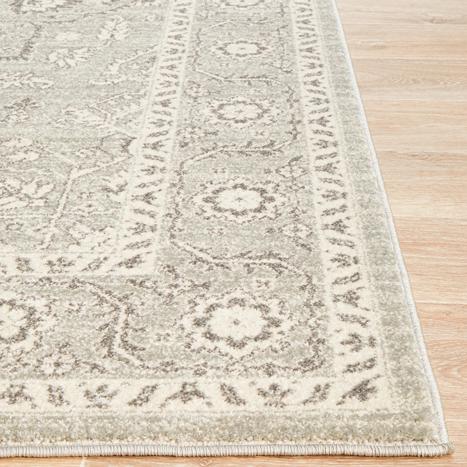 6 Common Ground Rugs Encore 261 330x240cm - Extra Large Power Loomed Pet Friendly Floor Rug - Silver, 6 of 9