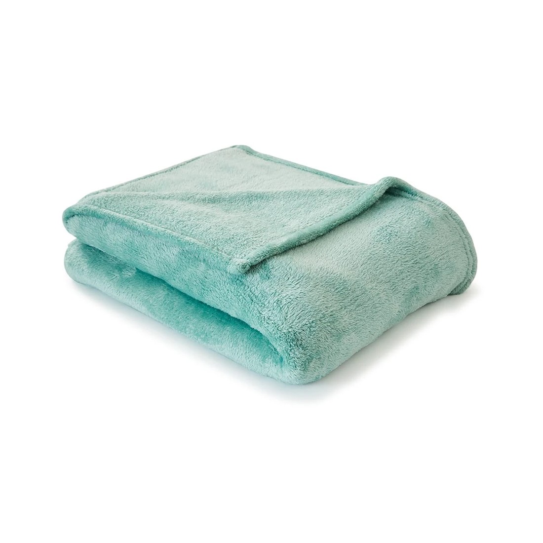 1 Plush Blanket - Single Bed, Green, 1 of 6