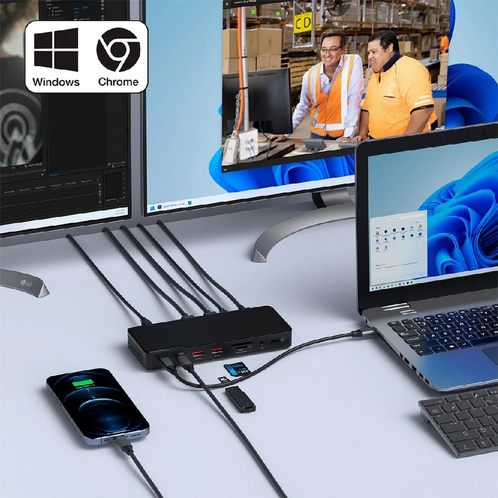8 Comsol Thunderbolt 4 Dual Monitor Docking Station, 8 of 8