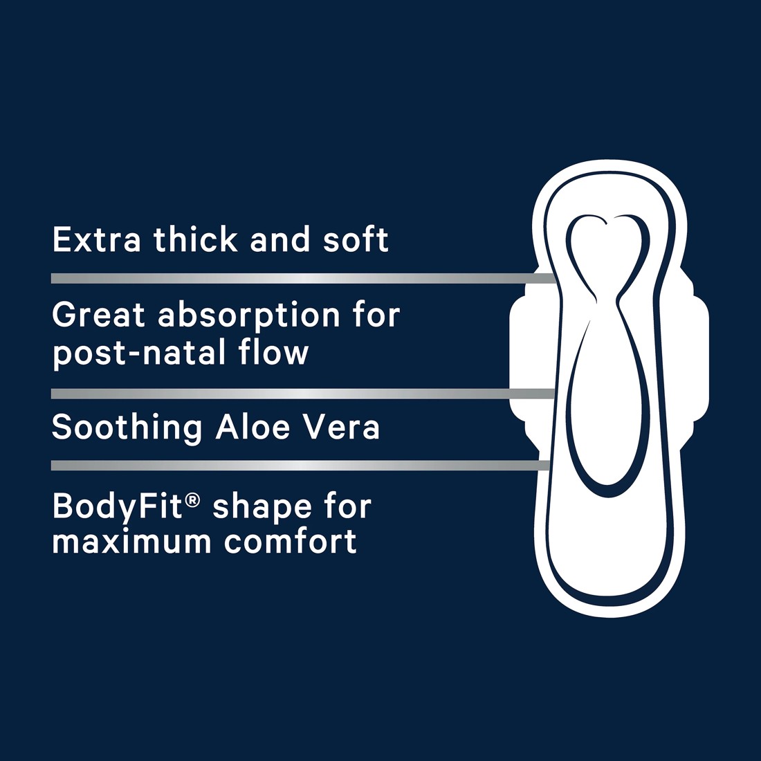 4 Libra 10 Pack Maternity Extra Long Pads, 4 of 4