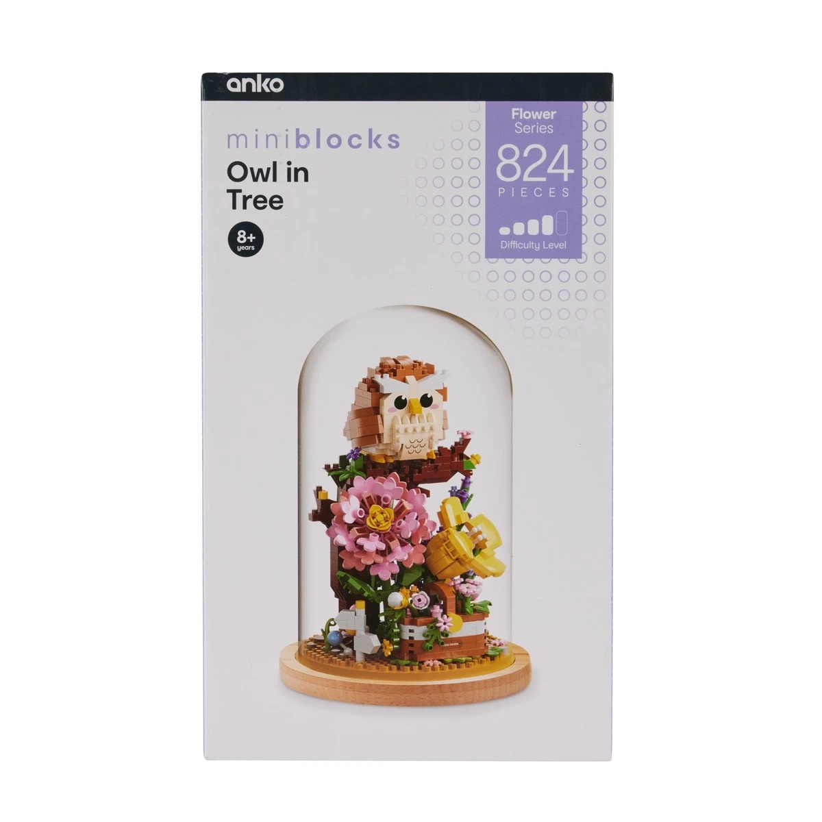 2 824 Piece Mini Blocks Flower Series: Owl in Tree, 2 of 4
