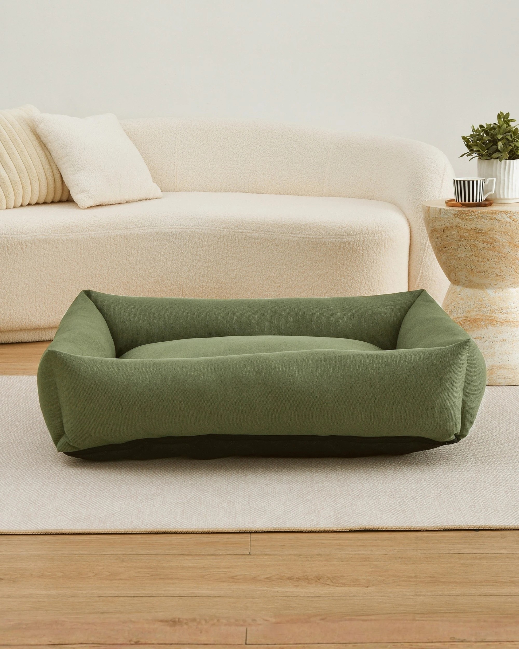 10 Charlie's Brooksy Woven Dog Bed Large - Olive, 10 of 10