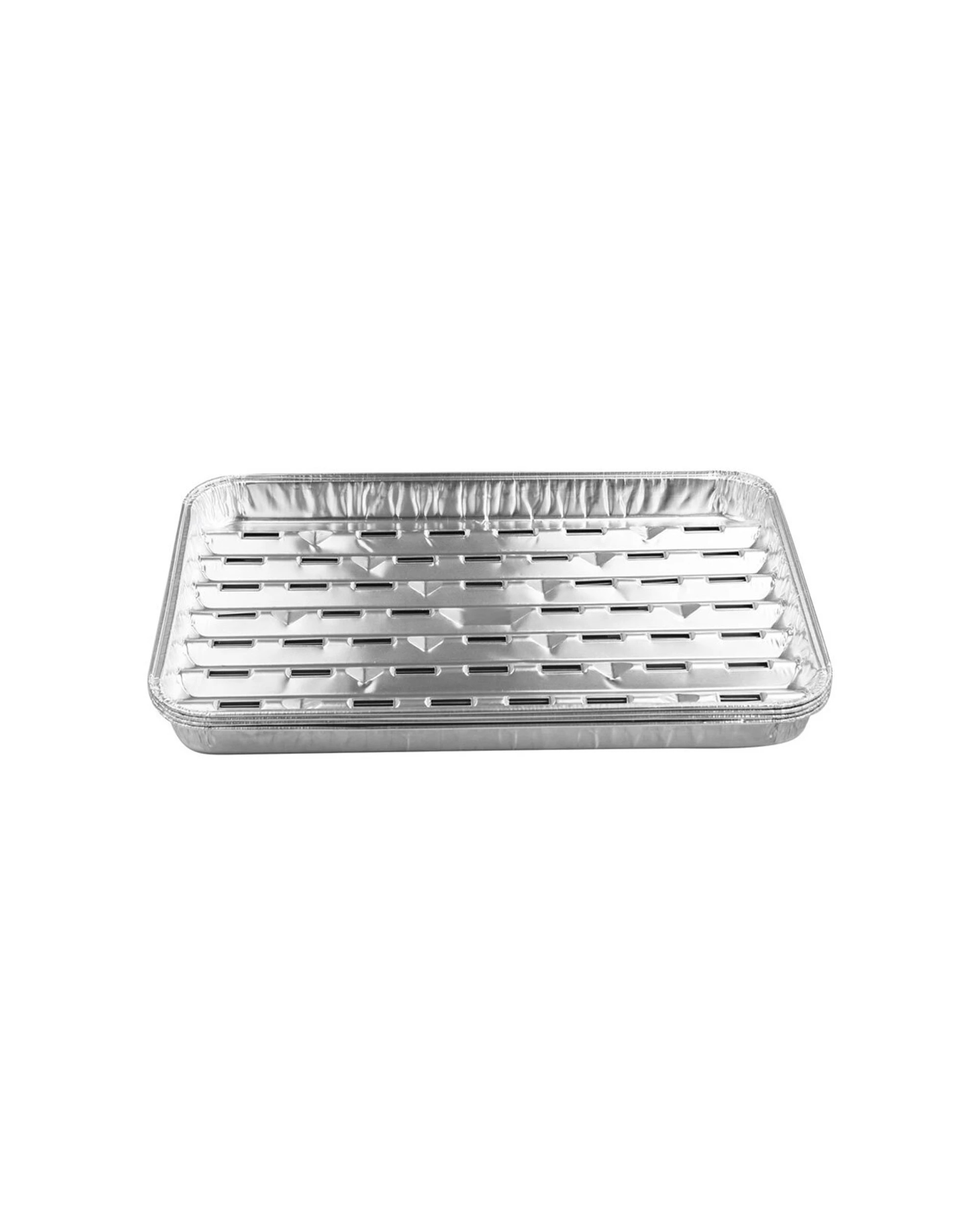 3 4pc Lemon & Lime 34cm Heavy Duty Oven/bbq/bake Food Disposable Foil Grill Tray
 - Silver, 3 of 3