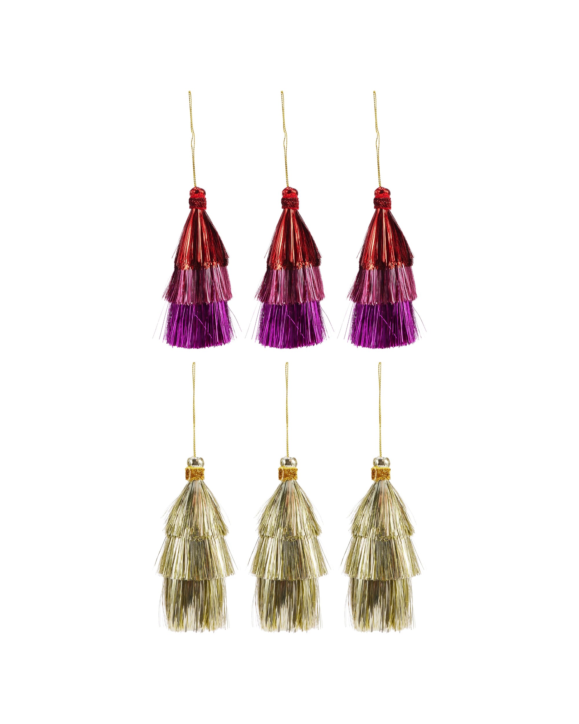 1 3 Pack Tinsel Decorations - Assorted, 1 of 3