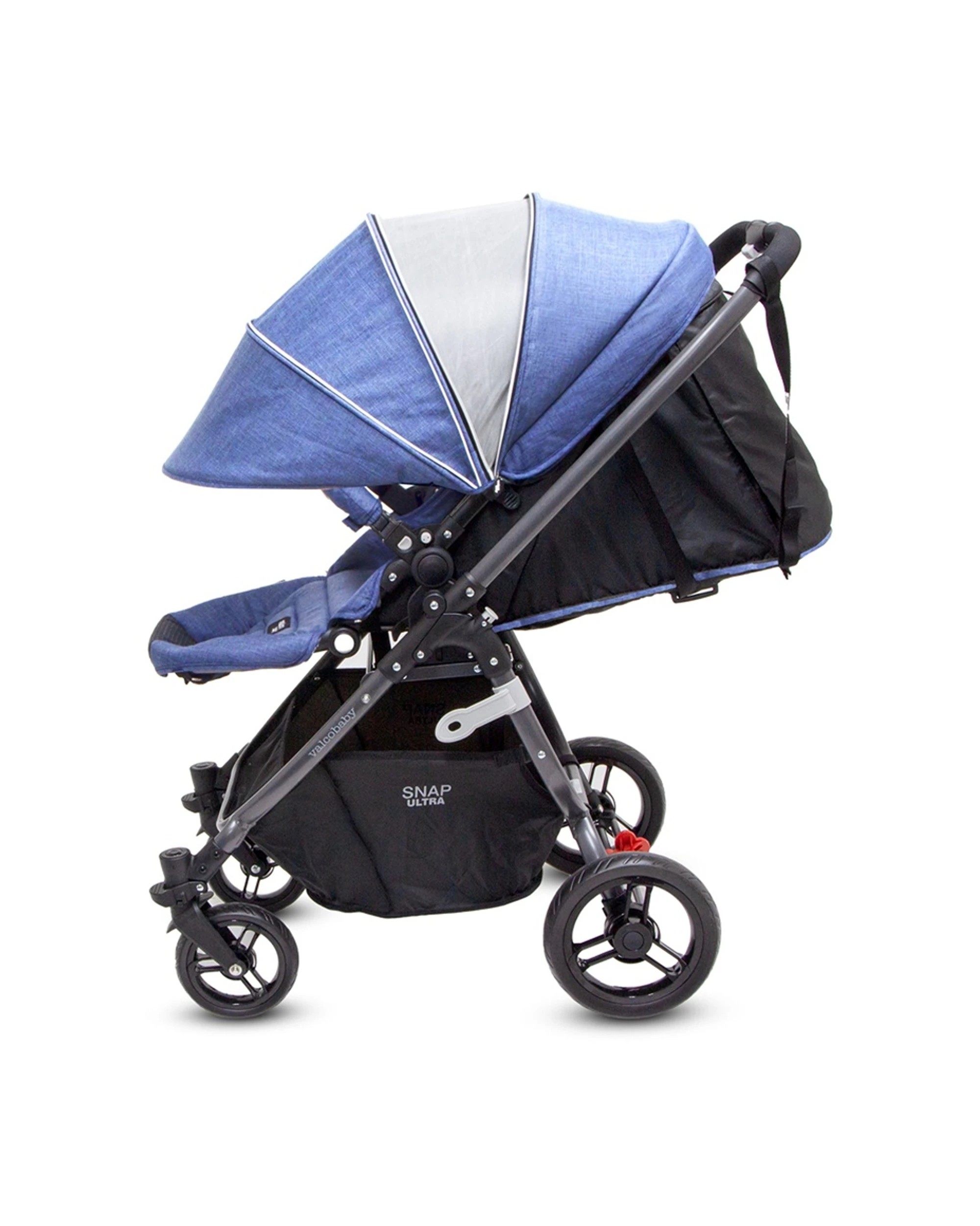 8 ValcoBaby Snap Ultra Stroller Reversible Seat Compact Fold Pram Denim - Blue, 8 of 9