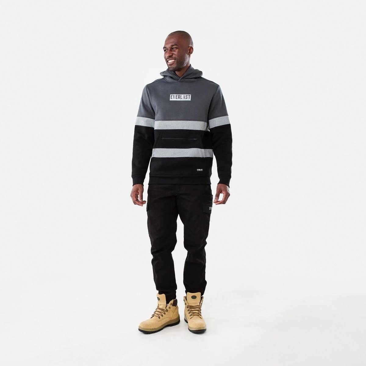10 Everlast Work Reflective Pull Over Hoodie Black, 10 of 10