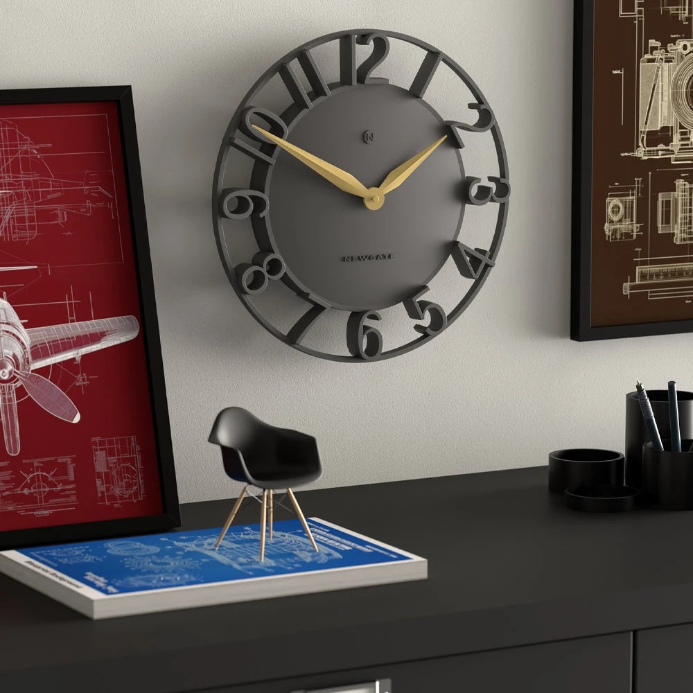 4 Newgate Time Traveller Wall Clock-Grey - Grey, 4 of 4