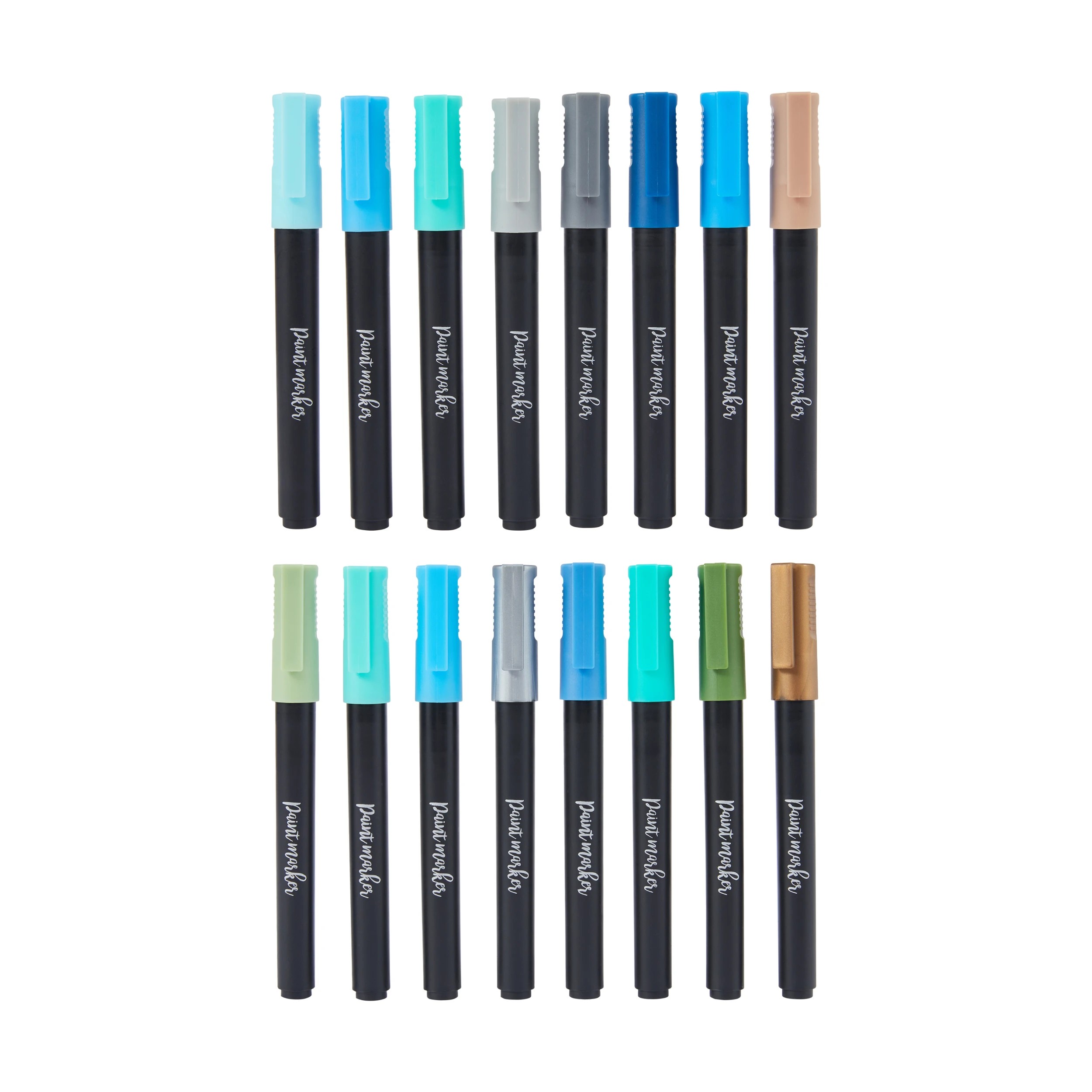 3 16 Pack Acrylic Paint Markers - Tonal Blue, 3 of 8