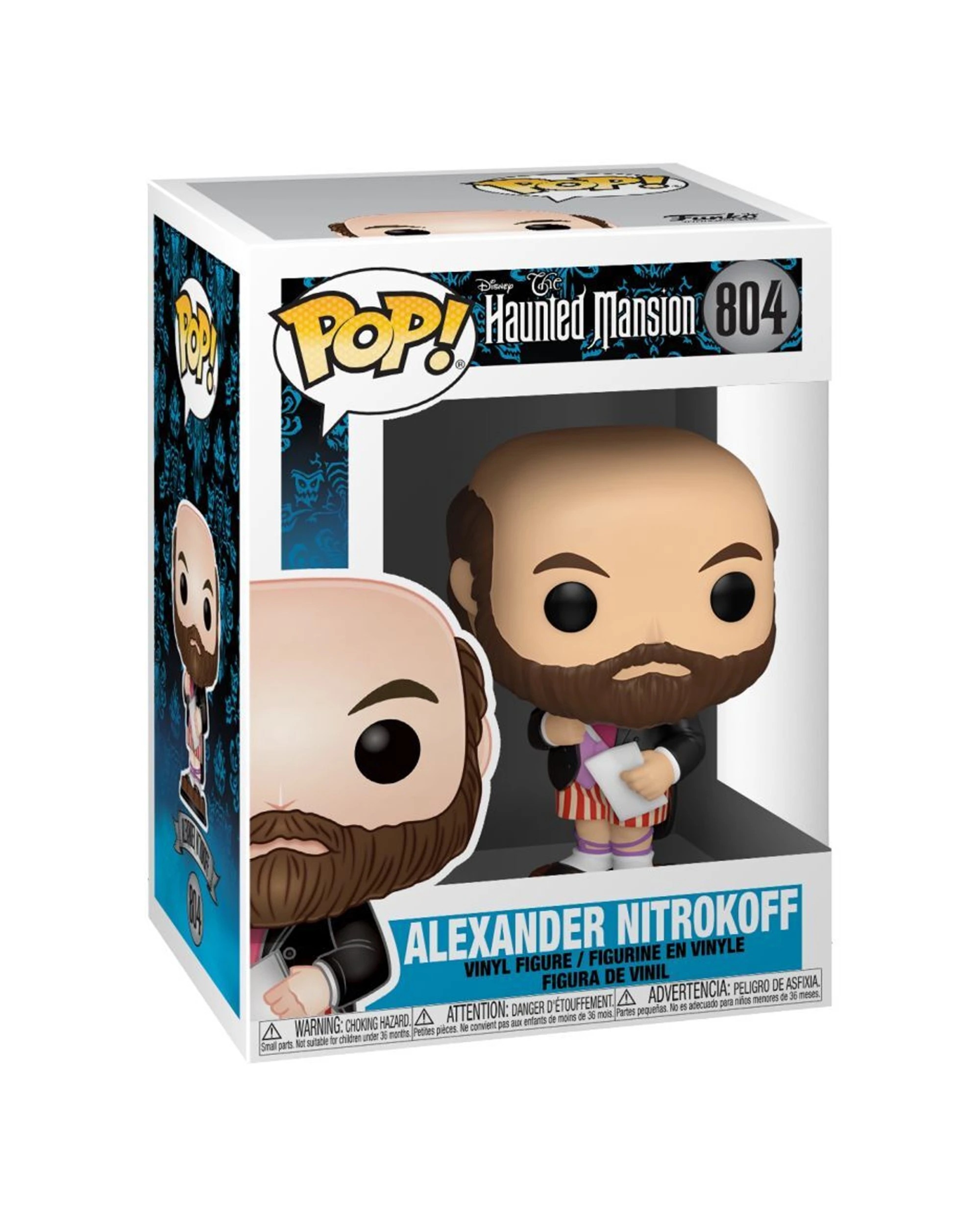 3 Pop Pop Vinyl Figurine Haunted Mansion Alexander Nitrokoff Chase 10cm. - Multi, 3 of 4