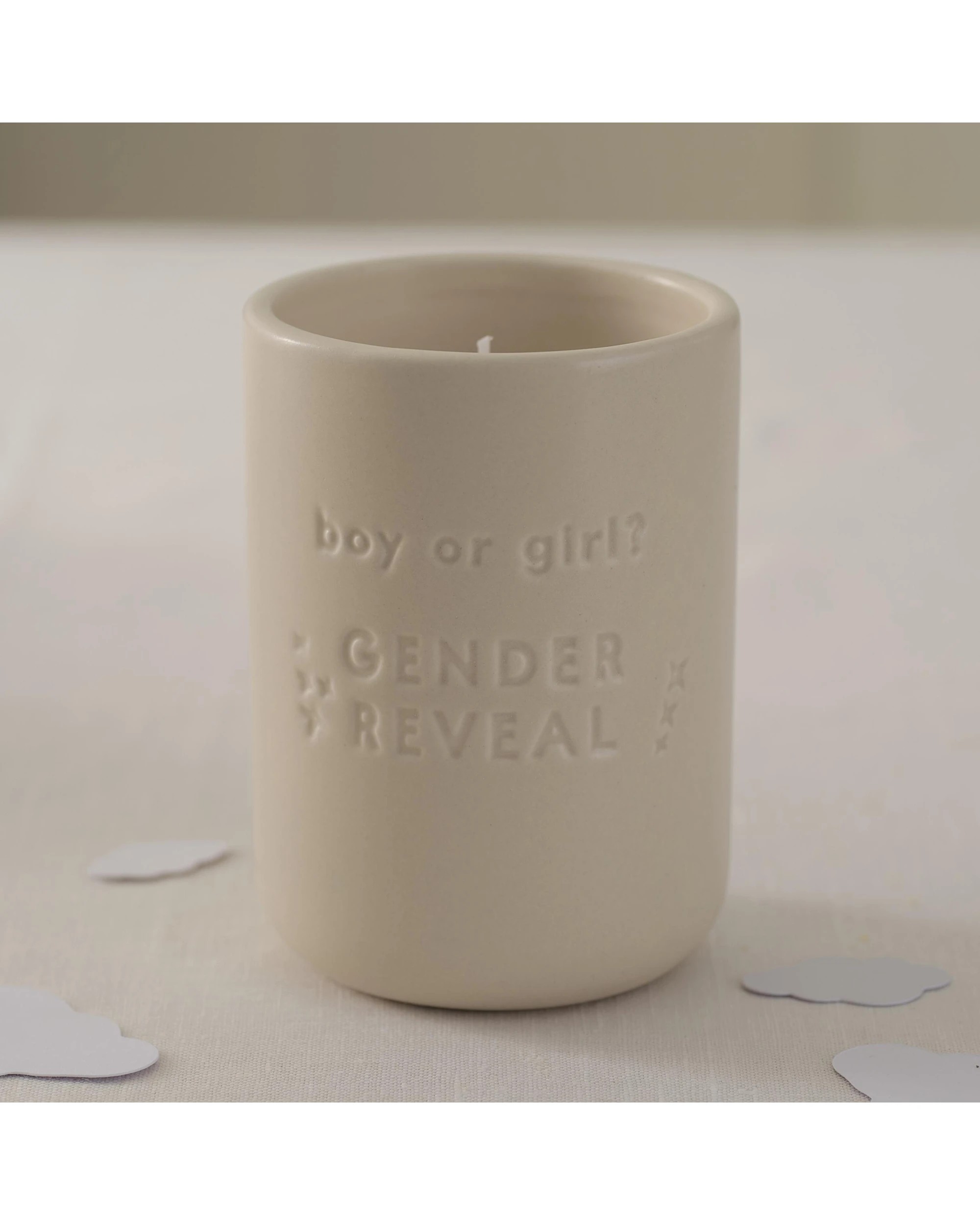 2 CCDS Ginger Ray Baby Gender Reveal Unscented Candle - Blue, 2 of 4