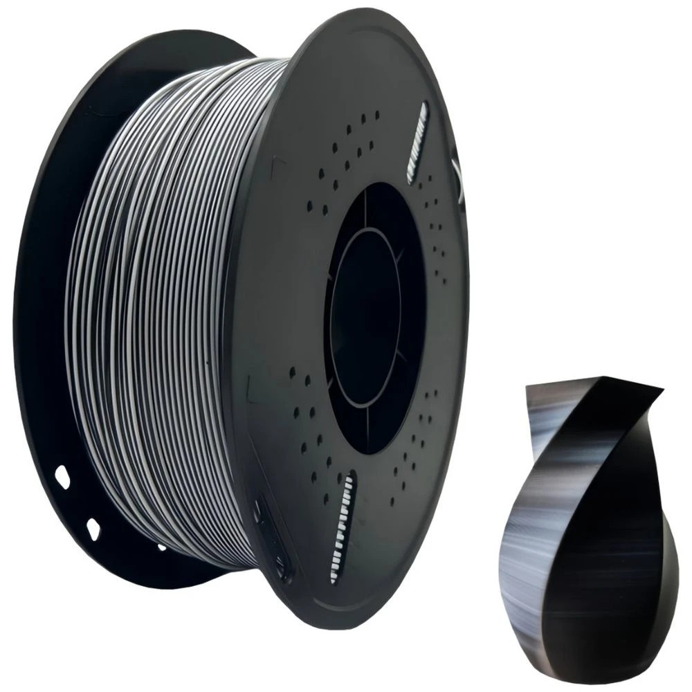 1 Keytek PLA 3D Printer Filament Black/White, 1 of 2
