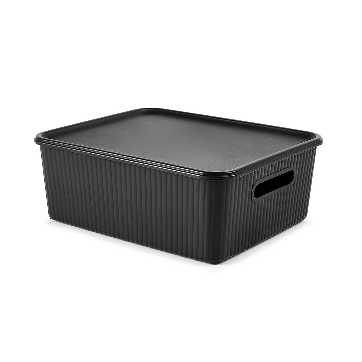 2 11L Ribbed Container - Black, 2 of 10