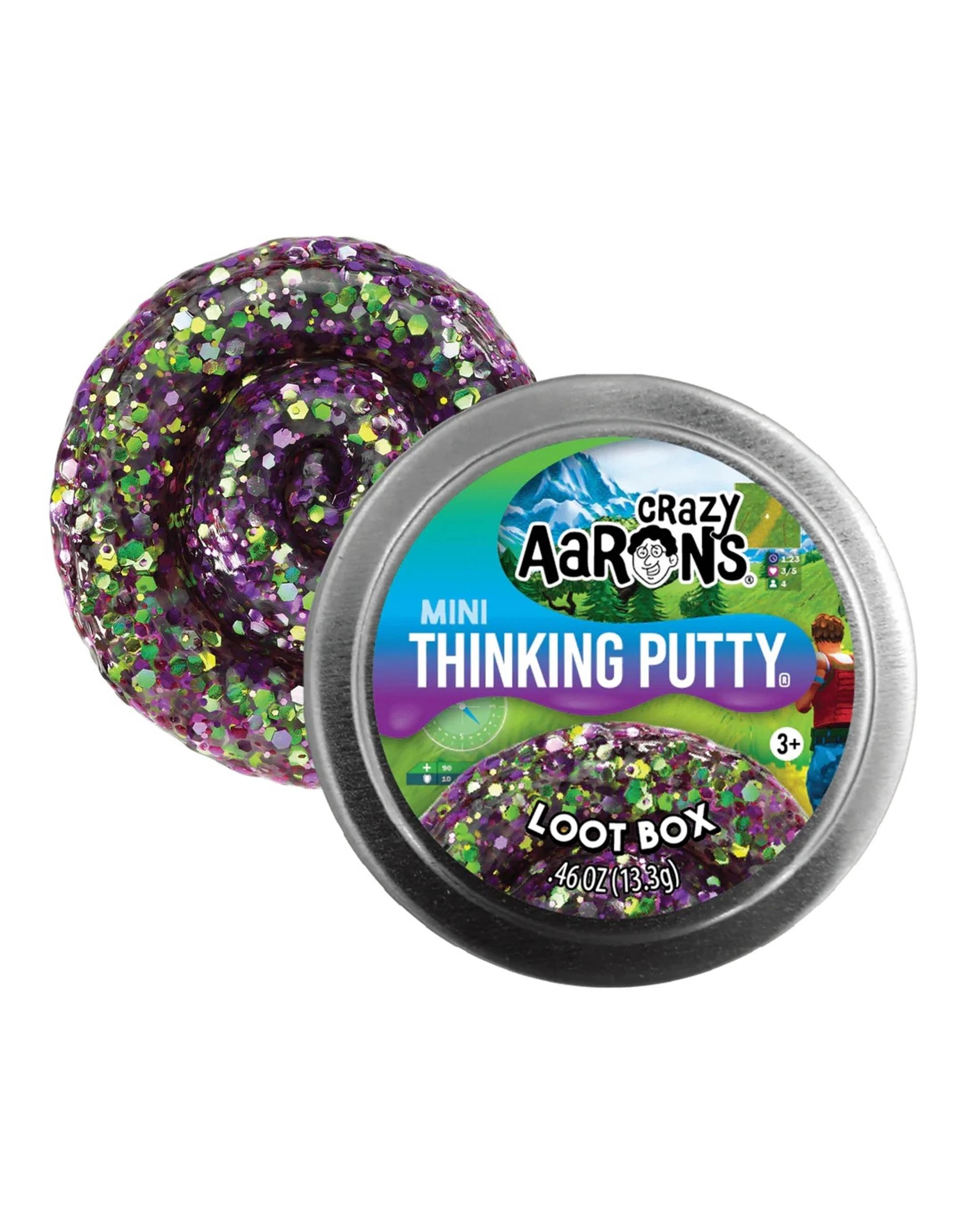 1 Crazy Aaron's 2 inch Mini Thinking Putty Lootbox, 1 of 3