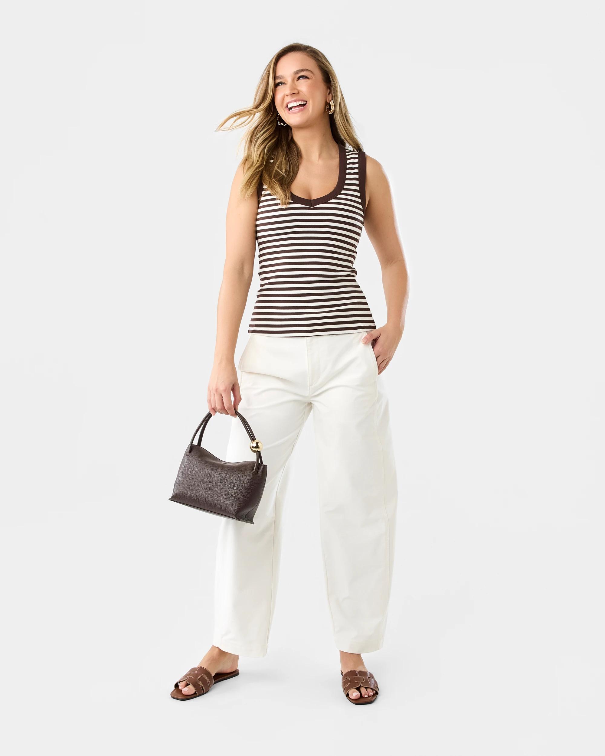 8 Barrel Leg Pants Ecru, 8 of 8