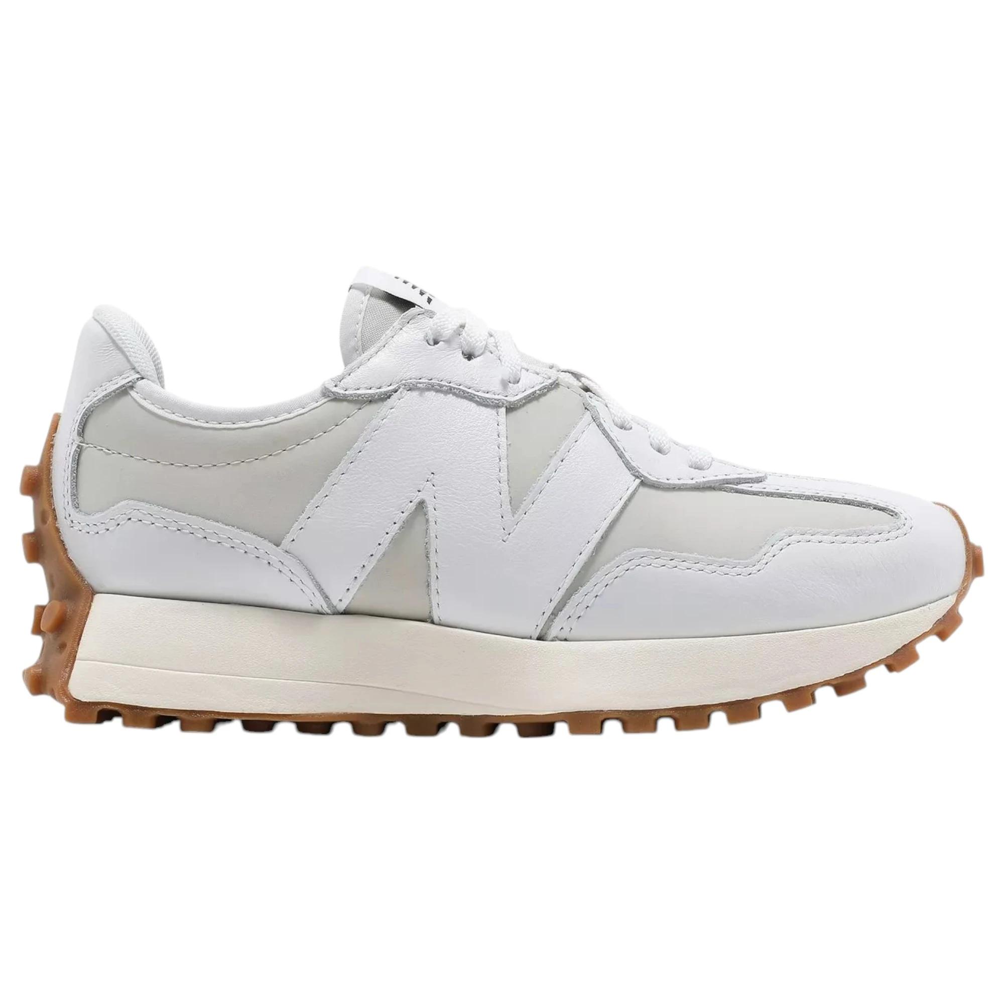 6 New Balance Womens 327 Moonbeam Athletic Shoes WHITE, 6 of 7