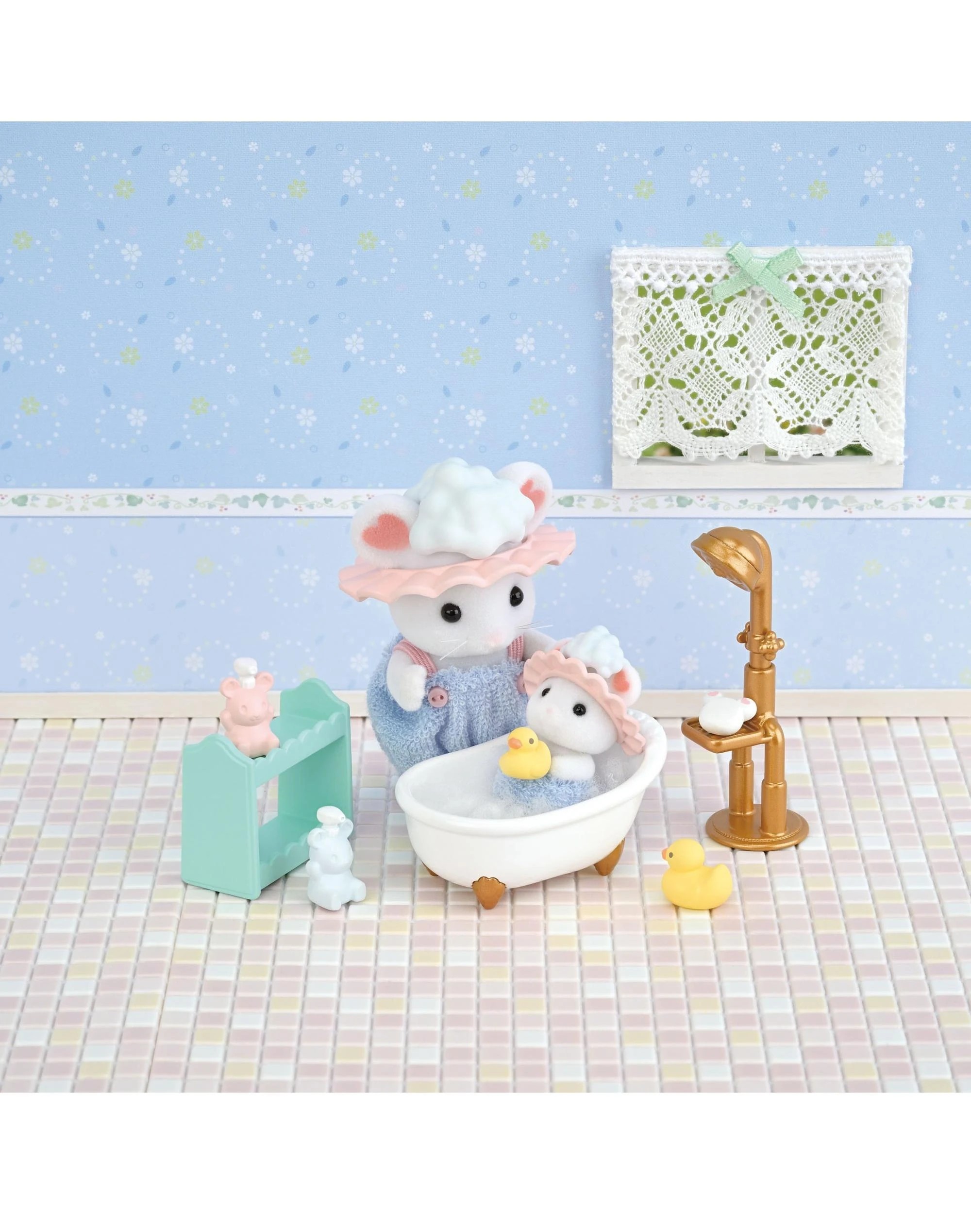 2 Sylvanian Families Bath Time Bubble Siblings, 2 of 8