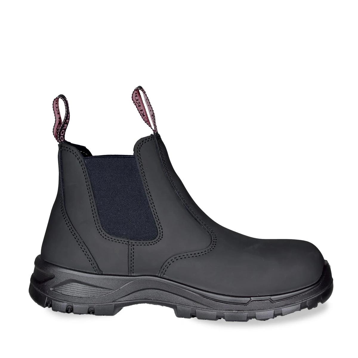 4 Womens Fit Slip On Boots Black, 4 of 5