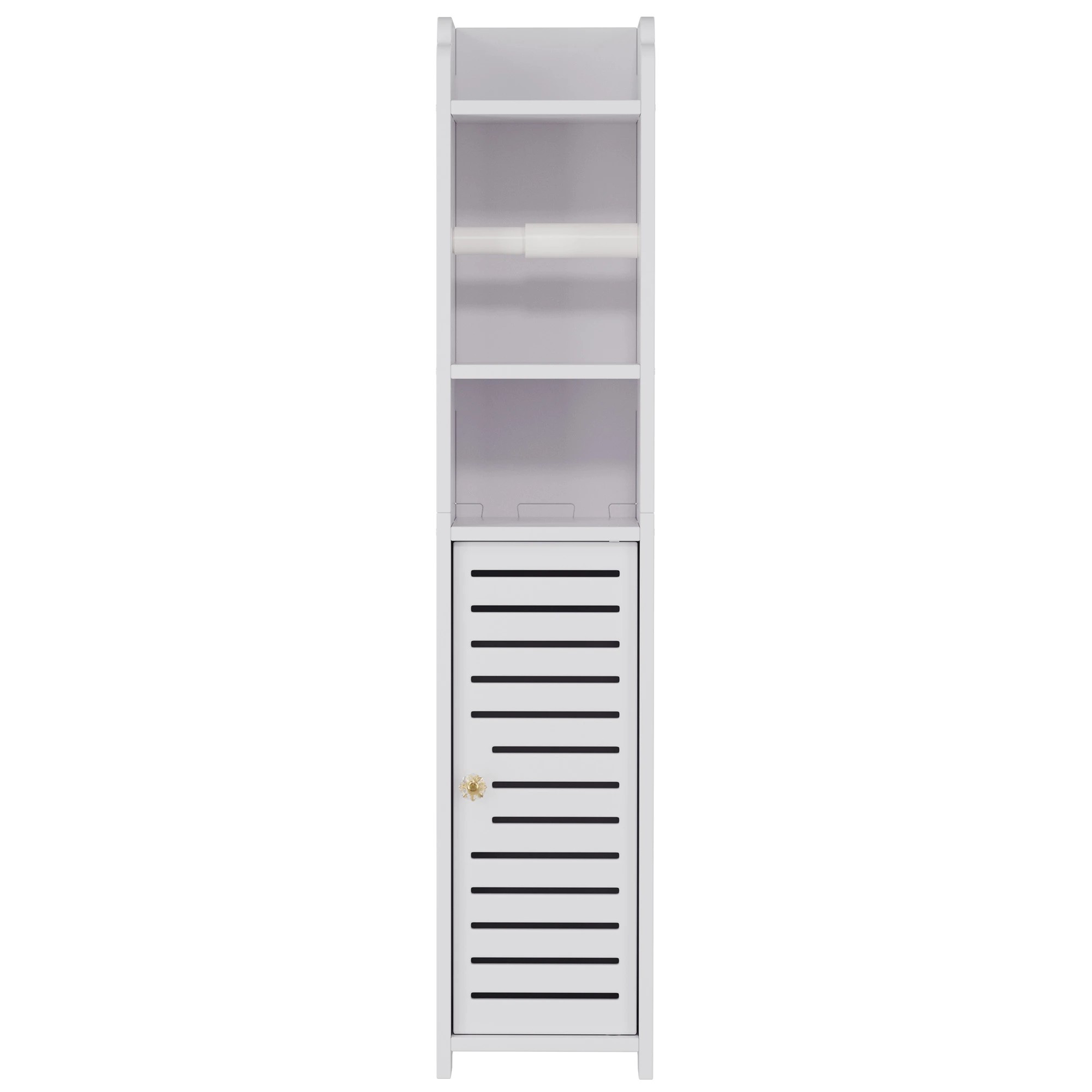 3 Artiss 2X Bathroom Cabinet Toilet Roll Holder - White, 3 of 8