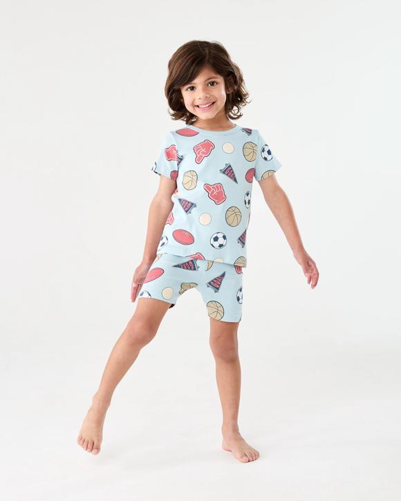 Short Sleeve Skinny Rib Pyjama Set