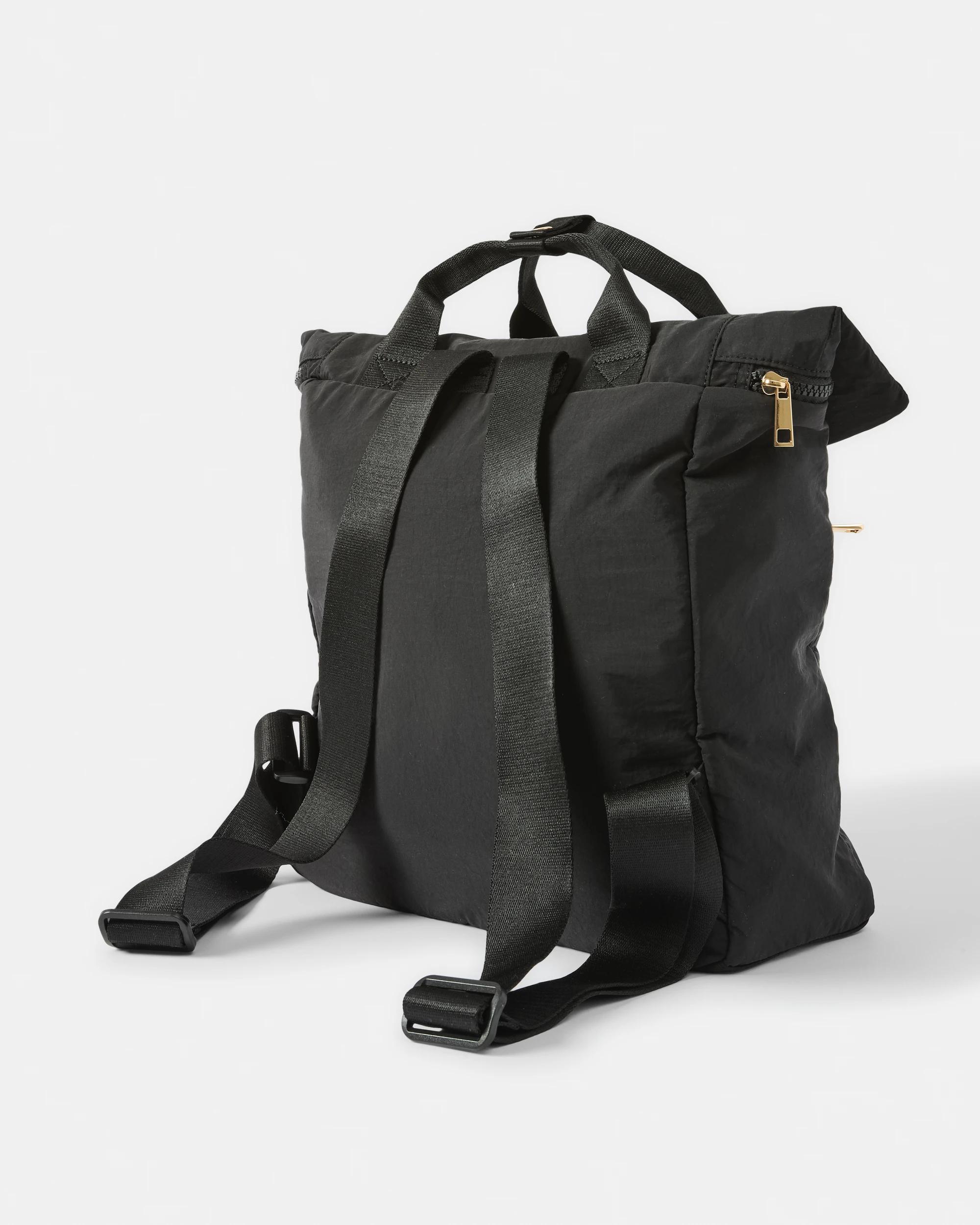 2 Padded Nylon Backpack Black, 2 of 6