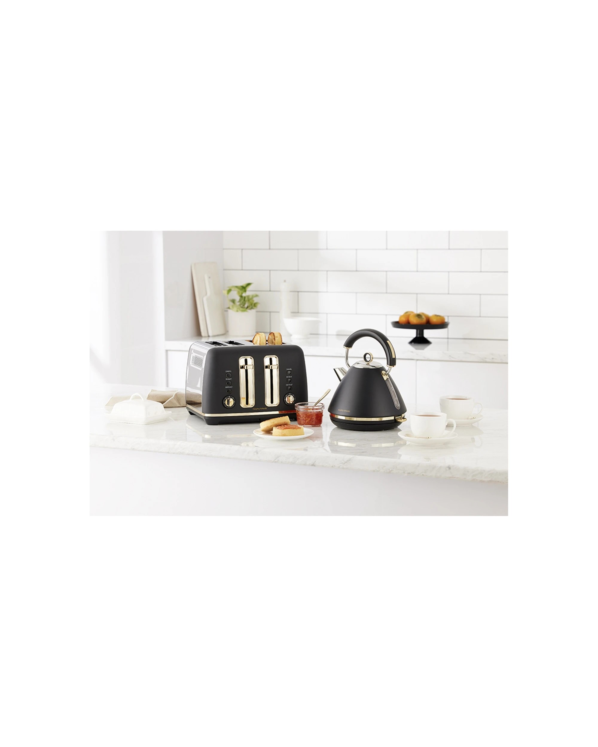 5 Morphy Richards Ascend Adjustable 4 Slice Toaster W/crumb Tray 2000w - black, 5 of 7