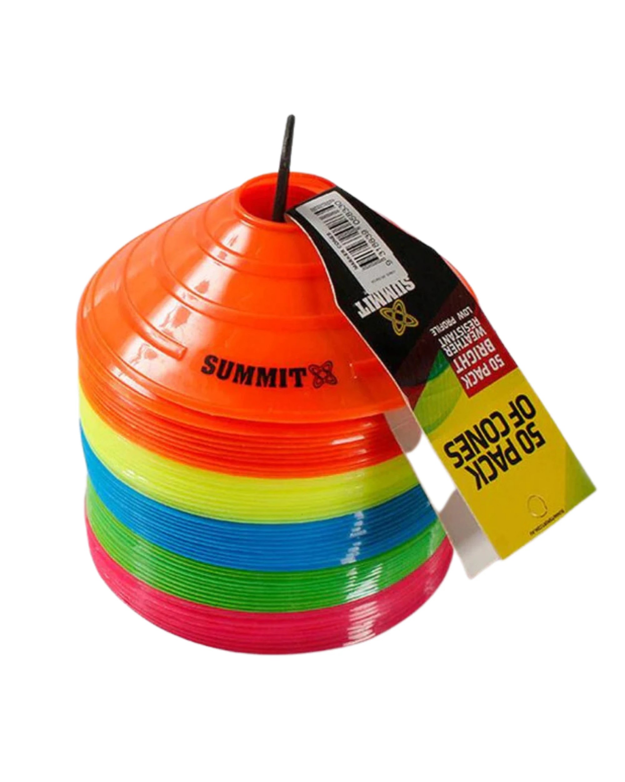 1 Summit 50x Fitness Exercise Sports Training Discs Markers Cones Soccer Rugby Agility, 1 of 4