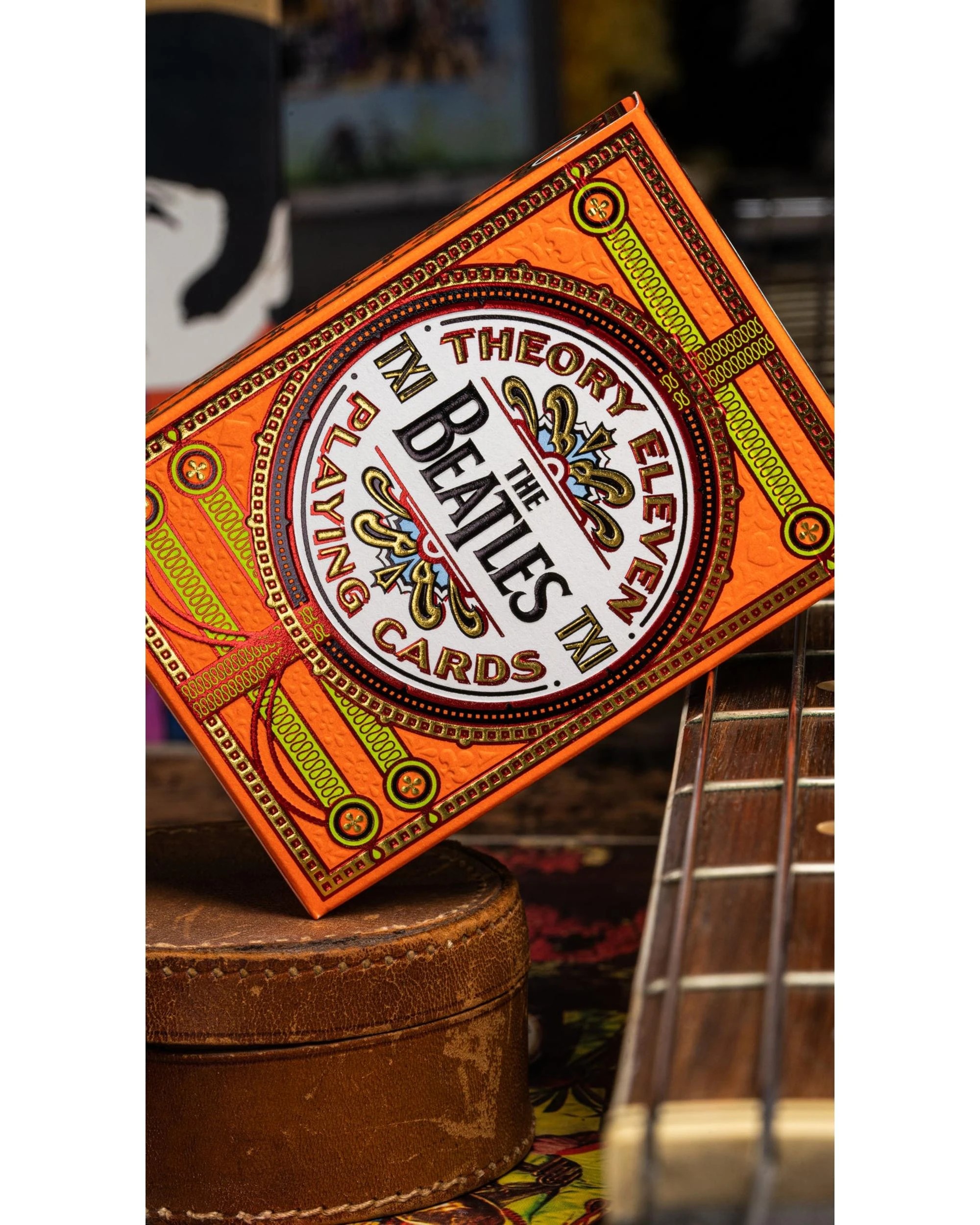 3 theory11 The Beatles Orange Playing Cards, 3 of 6