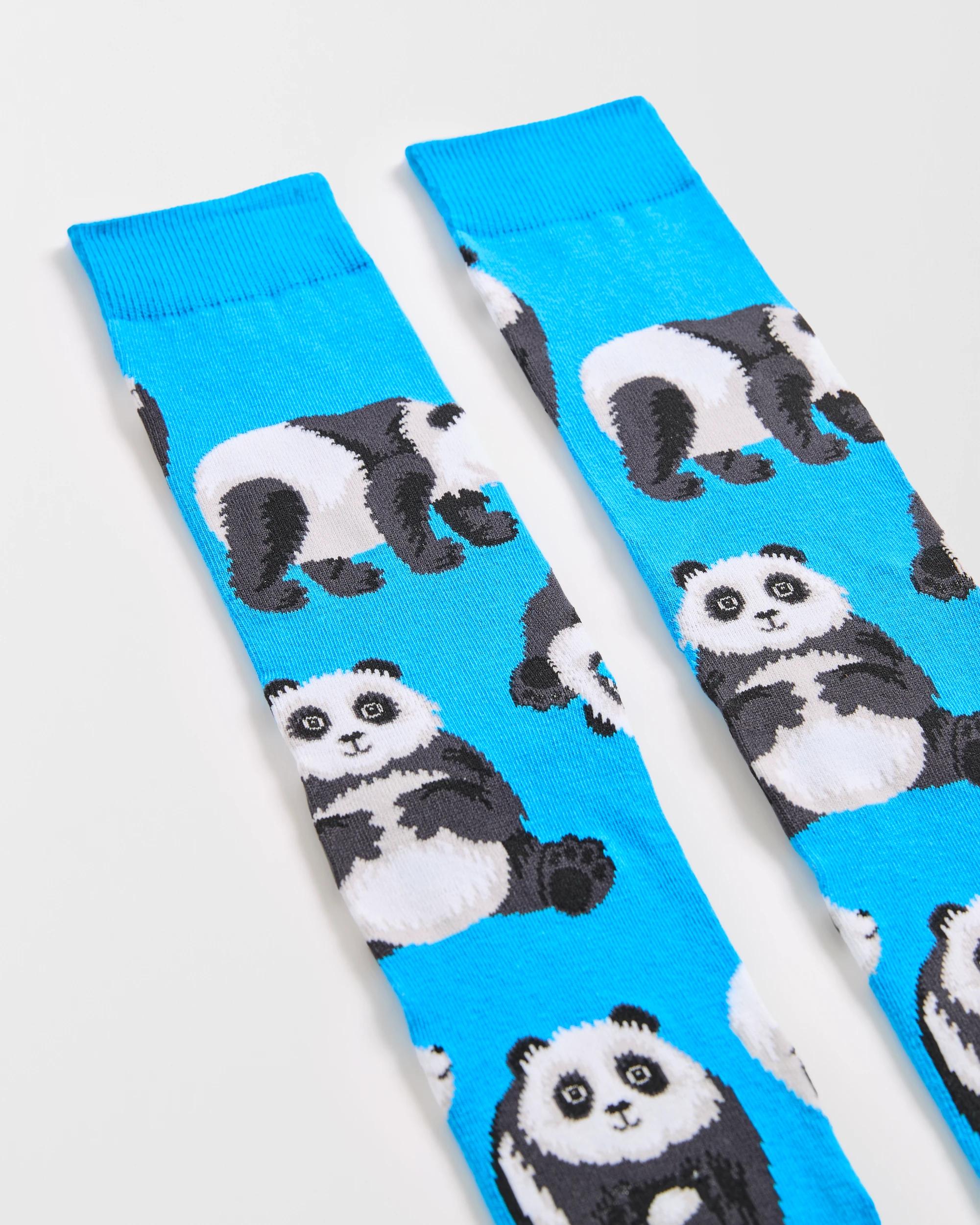 2 Swag  Crew Socks - Panda BLUE, 2 of 3