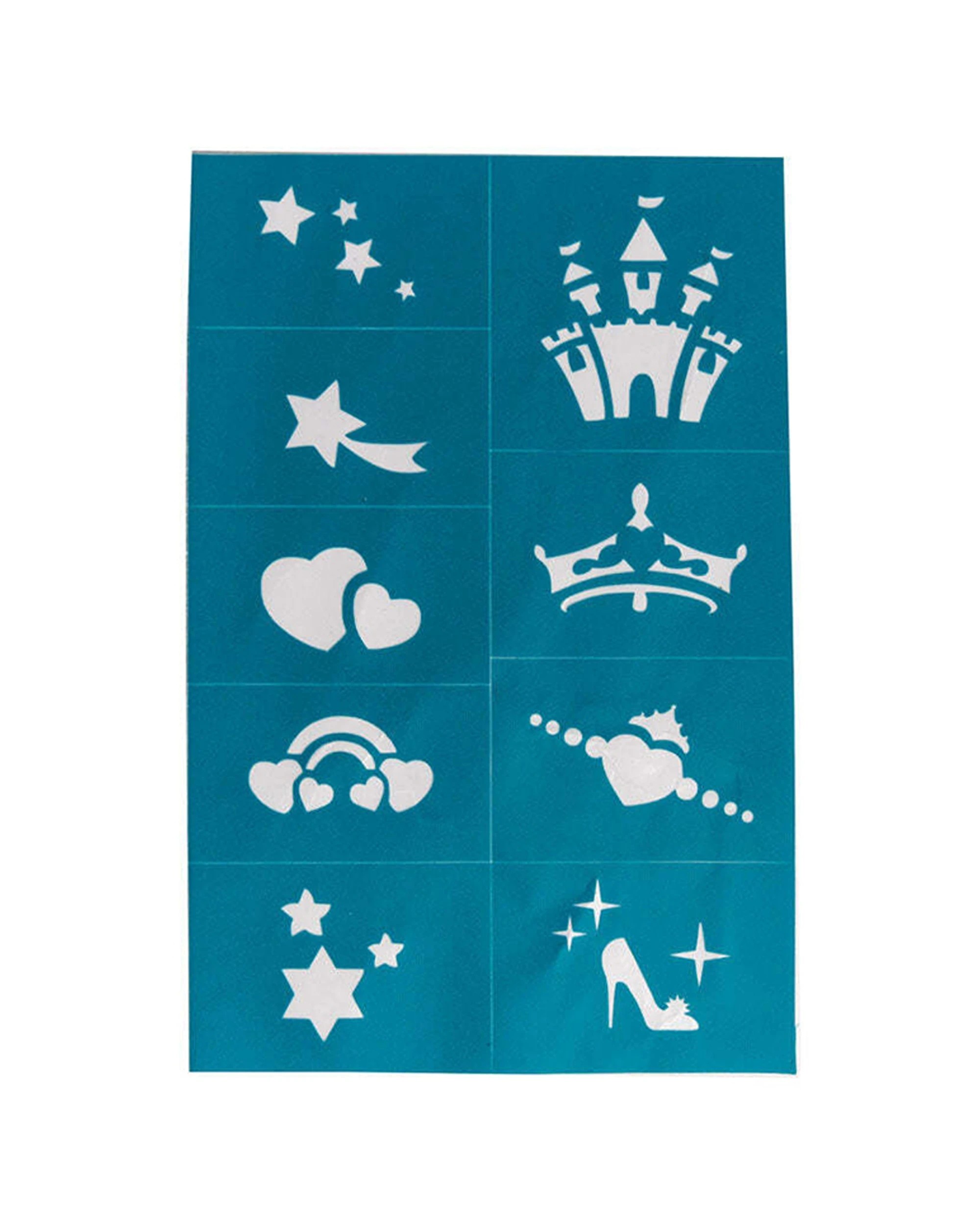 8 OH FLOSSY 2x40pc Reusable Adhesive Stencils For Face Paint And Makeup - Multi, 8 of 8