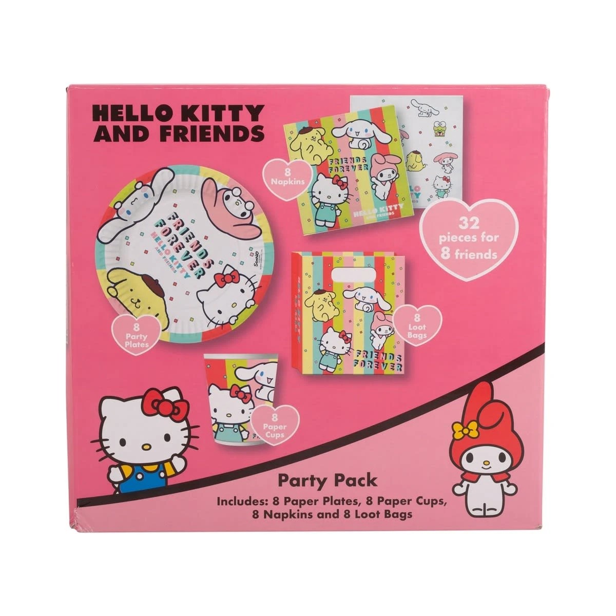 1 32 Piece Hello Kitty and Friends Party Pack, 1 of 6