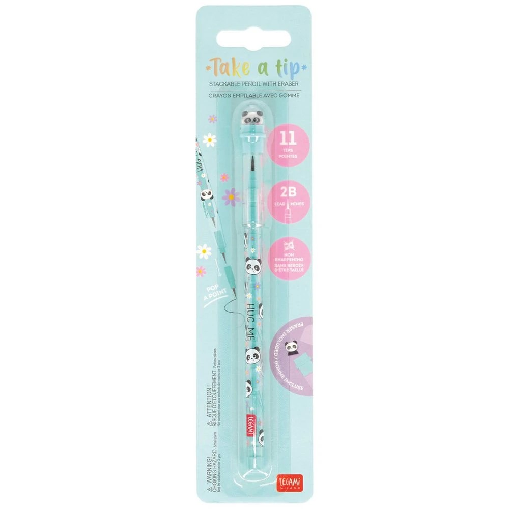 2 Legami Stackable Lead Pencil Panda 11 Tips, 2 of 6