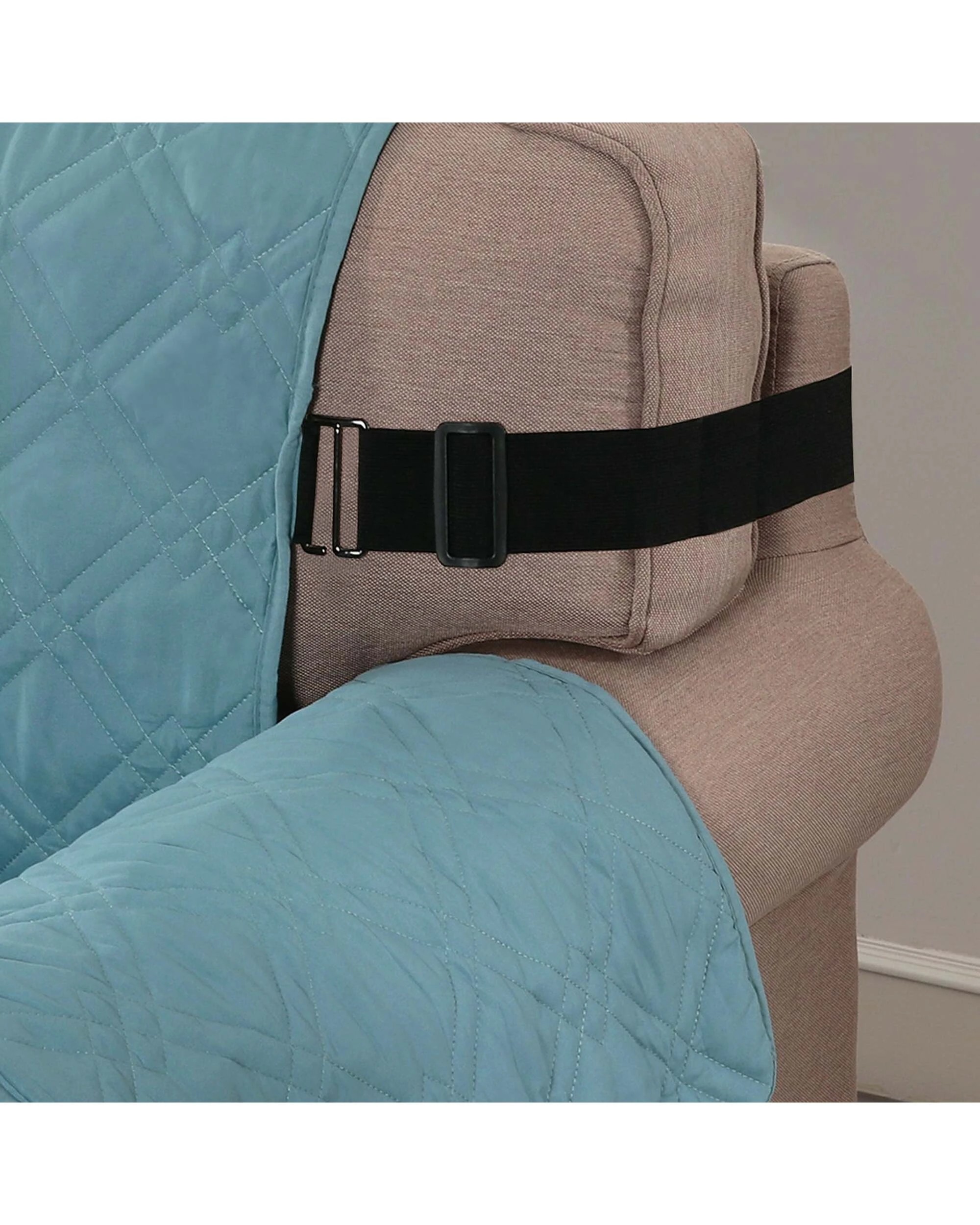 2 Smarcute 1 Seater Waterproof Armchair Covers Sofa Protector - Blue, 2 of 6
