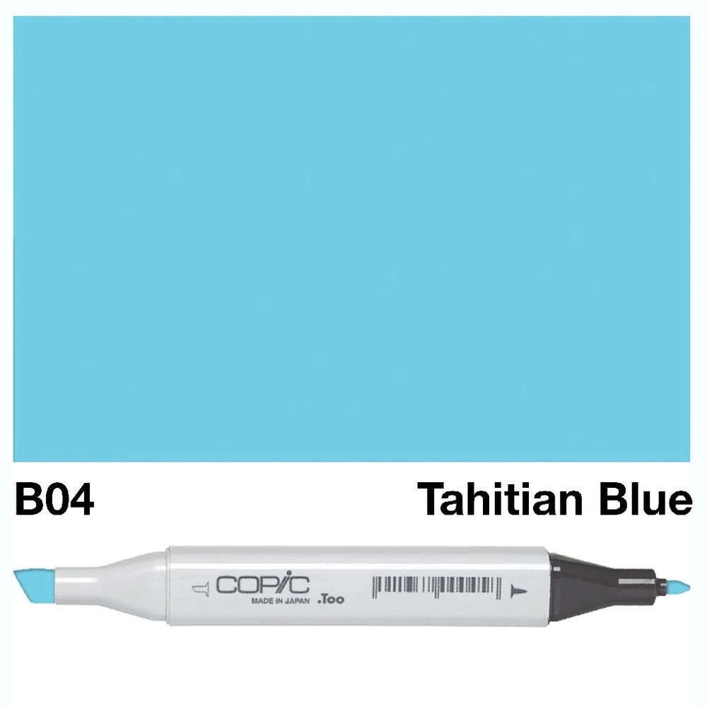 3 Copic Classic Original Dual Nib Marker B04 Tahitian Blue, 3 of 3