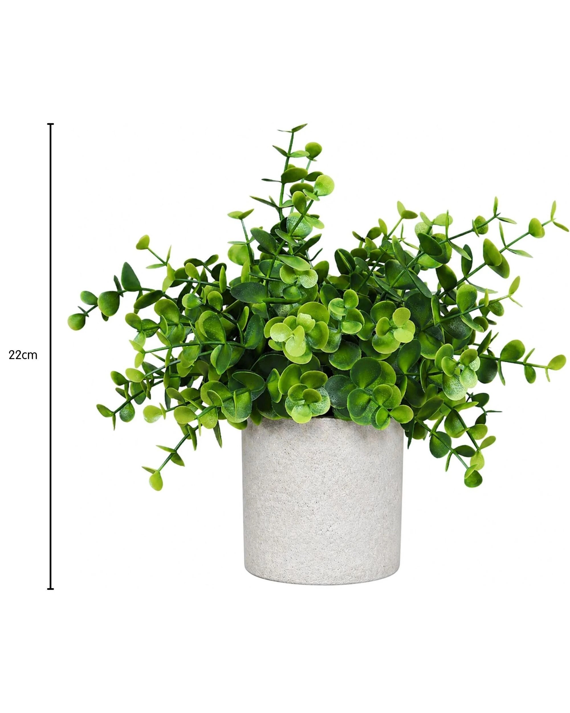 2 Party Maker Artificial Baby Eucalyptus Flower Pot - Green, 2 of 2
