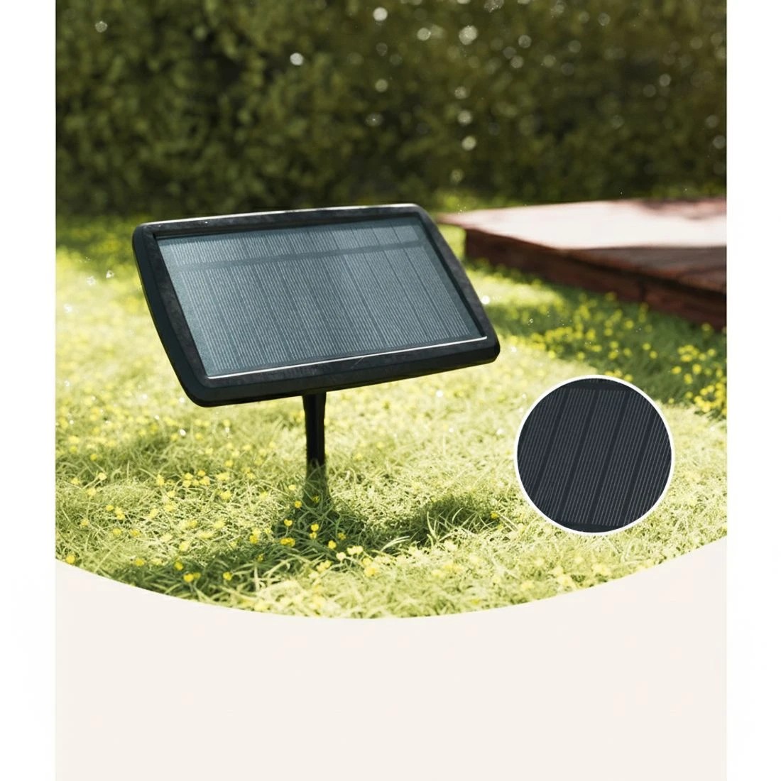 3 86m Solar Festoon Lights Outdoor LED String Light Christmas Party - Black, 3 of 4