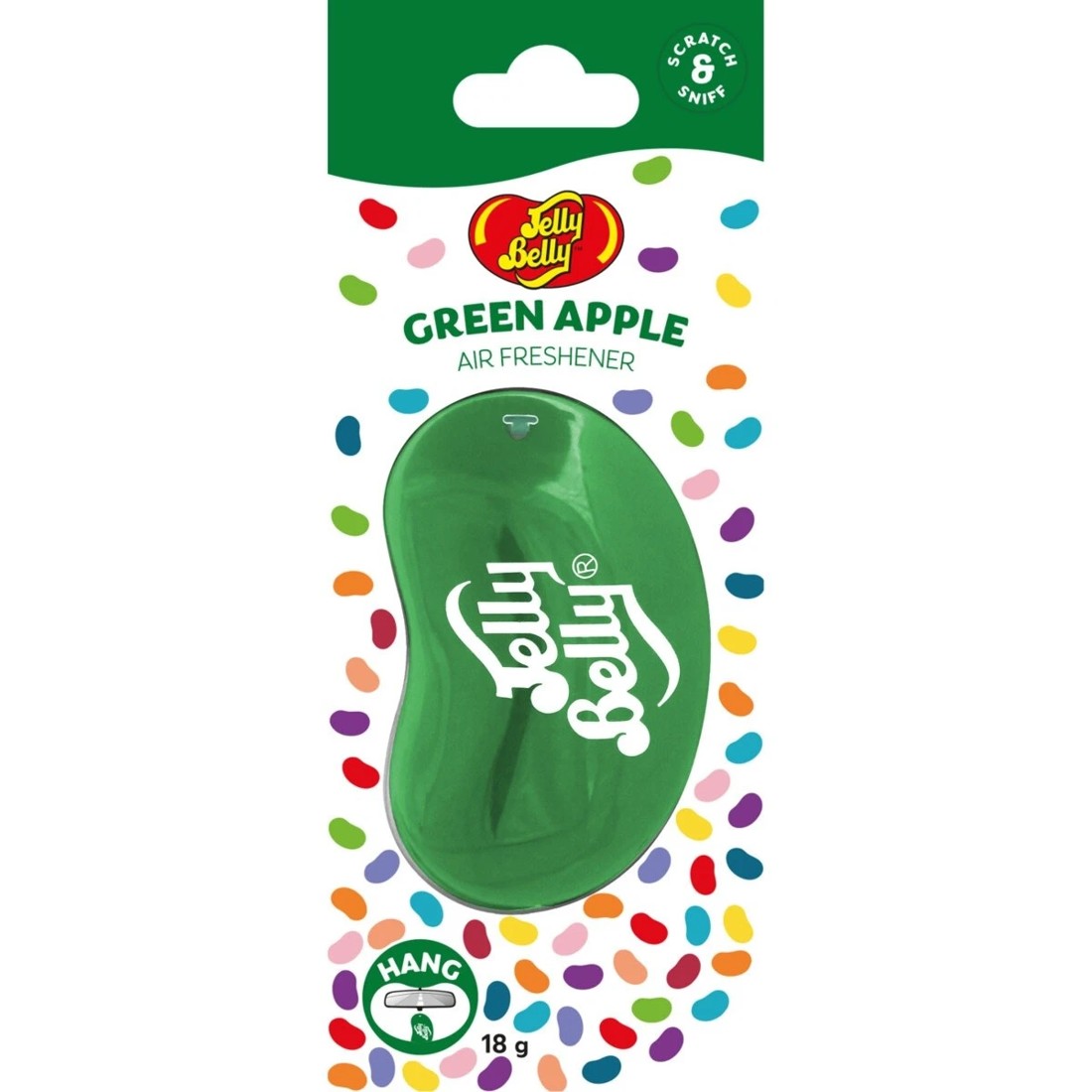1 Jelly Belly Air Freshener - Green Apple, 1 of 2