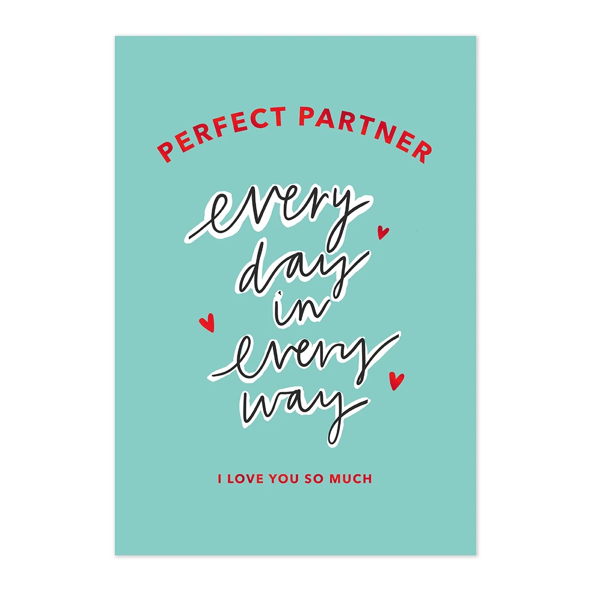 3 Hallmark Valentine's Day Card Card - Perfect Partner Everyday in Every Way, 3 of 3