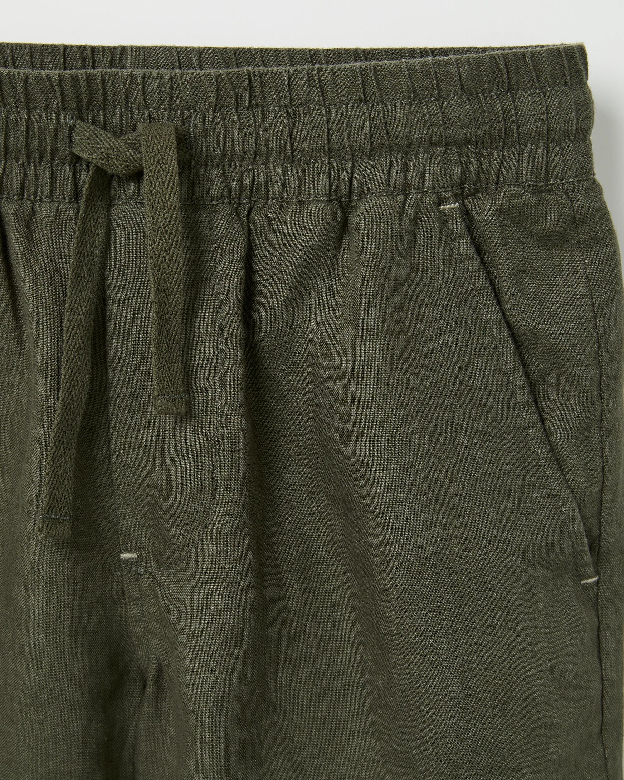 2 Target Kids European Linen Shorts GREEN, 2 of 2