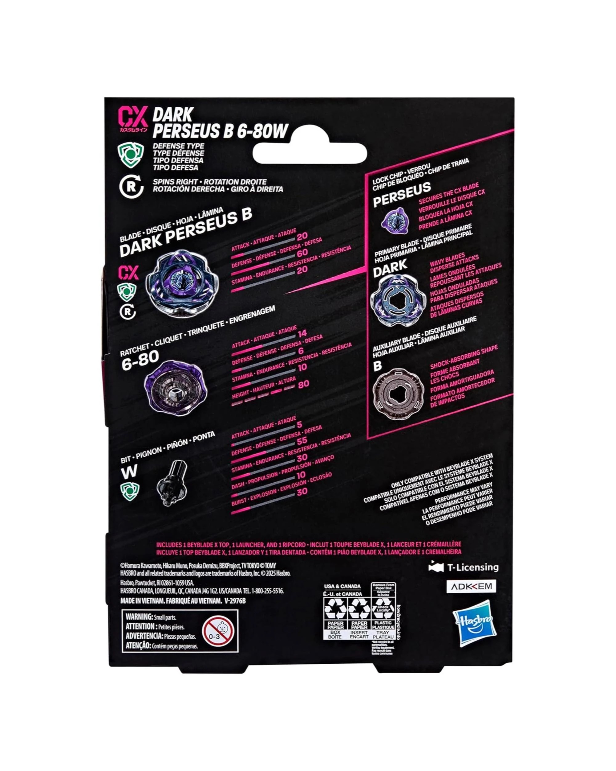 4 Beyblade X Perseus B 6-80W Starter Pack, 4 of 4