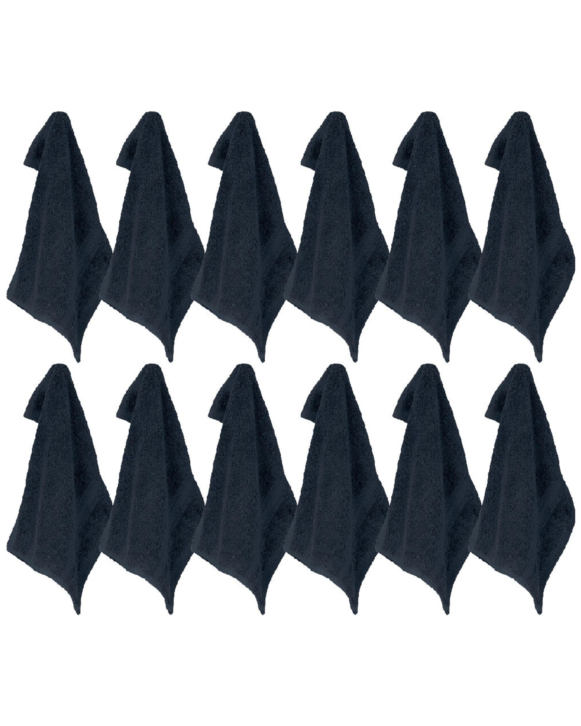 1 ARDOR Face Washer 12PK 100 Percent Cotton Fast Drying Absorbent 32 x 32cm
 - charcoal, 1 of 4
