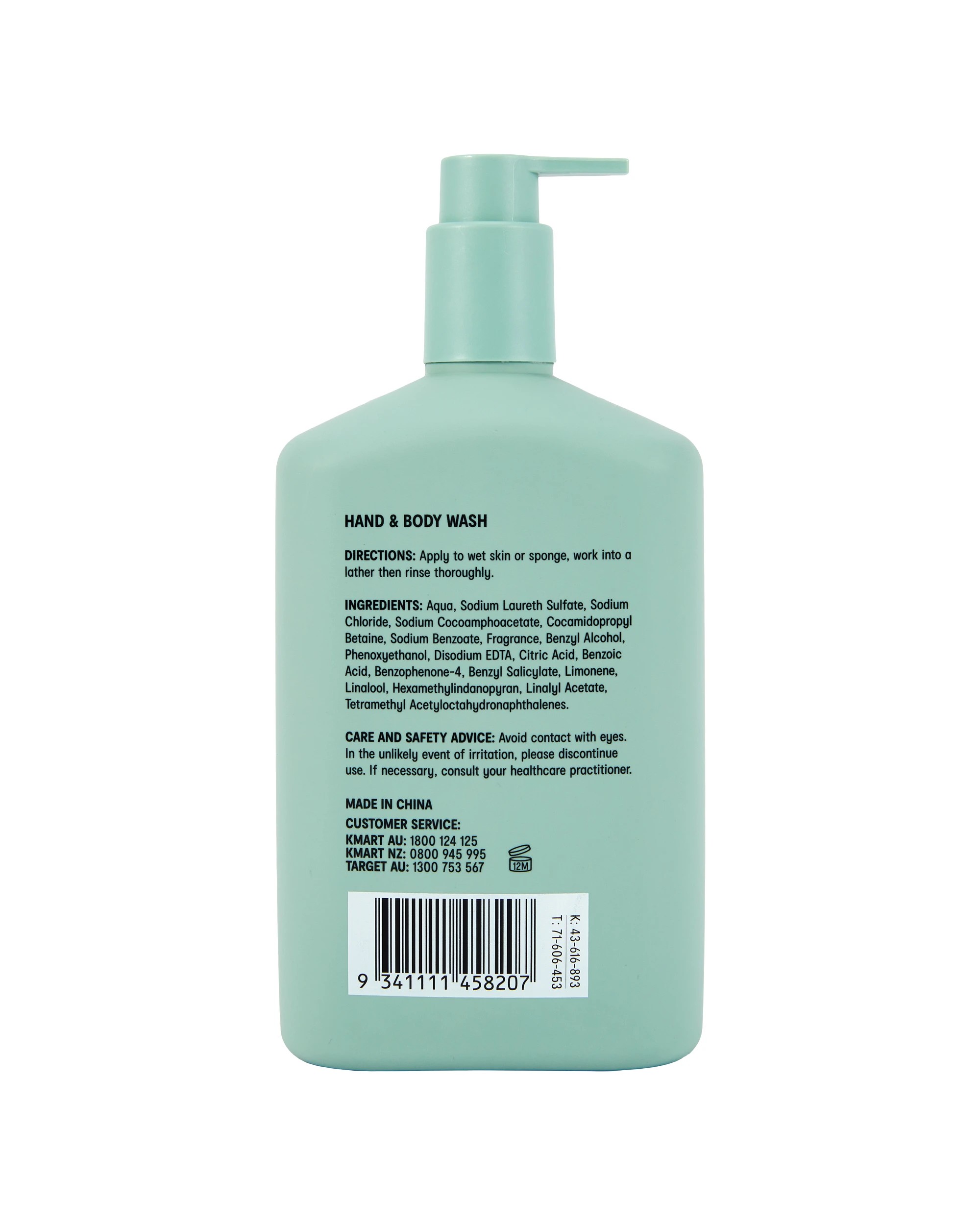3 OXX Bodycare Hand and Body Wash 500ml - Eucalyptus and Mint Scented, 3 of 3