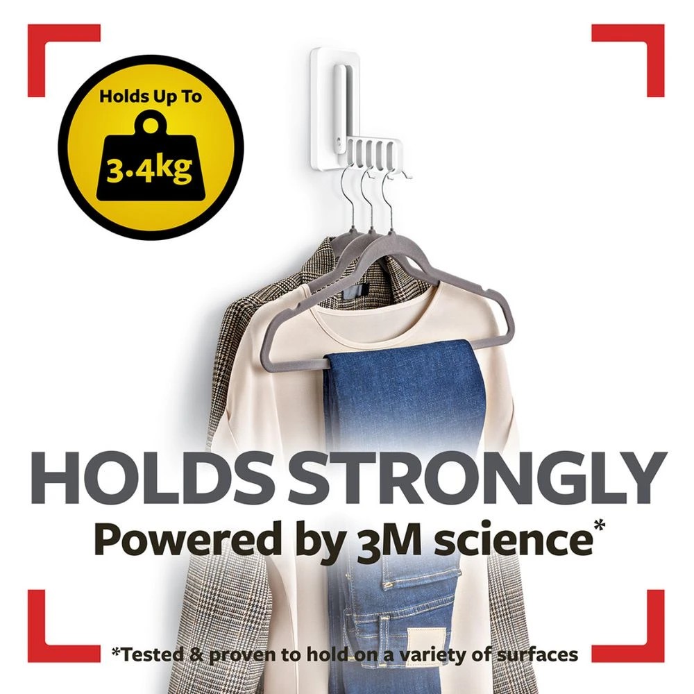 3 Command Folding Clothes Hanger, 3 of 7