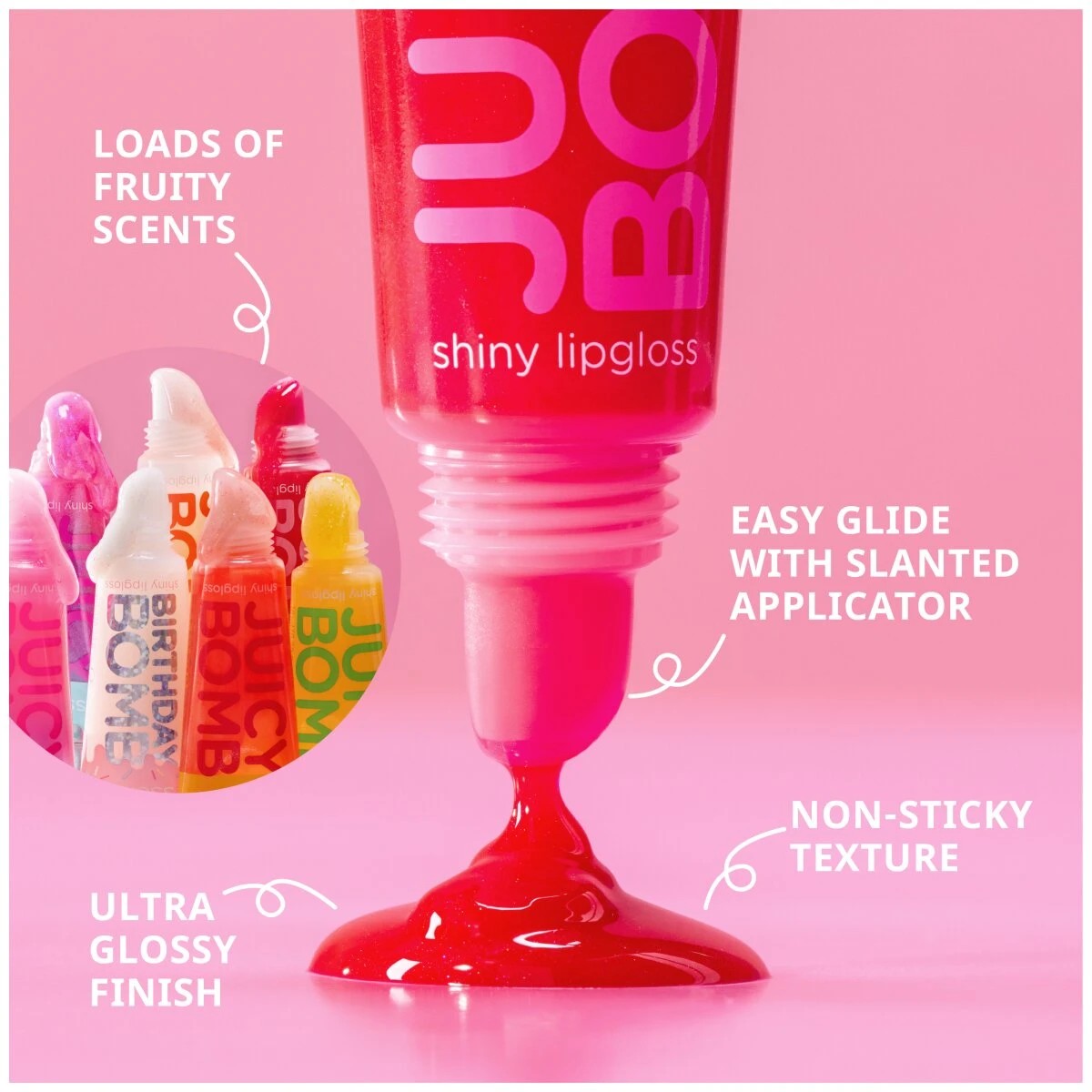 10 Essence Juicy Bomb Shiny Lipgloss - 102 Witty Watermelon - Pink, 10 of 10