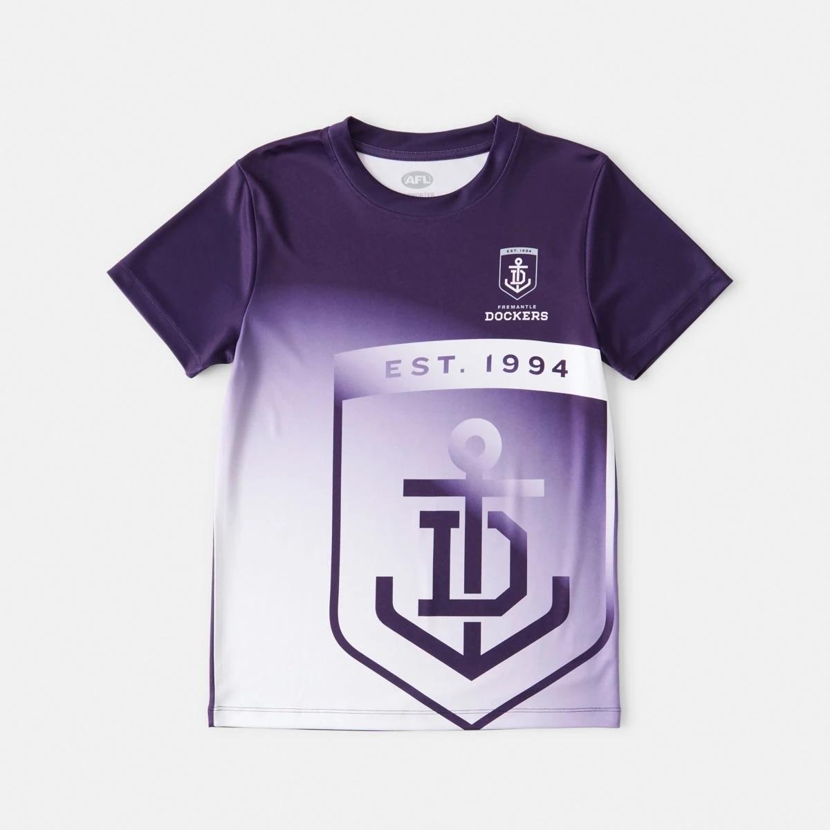 9 Official AFL Kids Training T-shirt Fremantle, 9 of 10