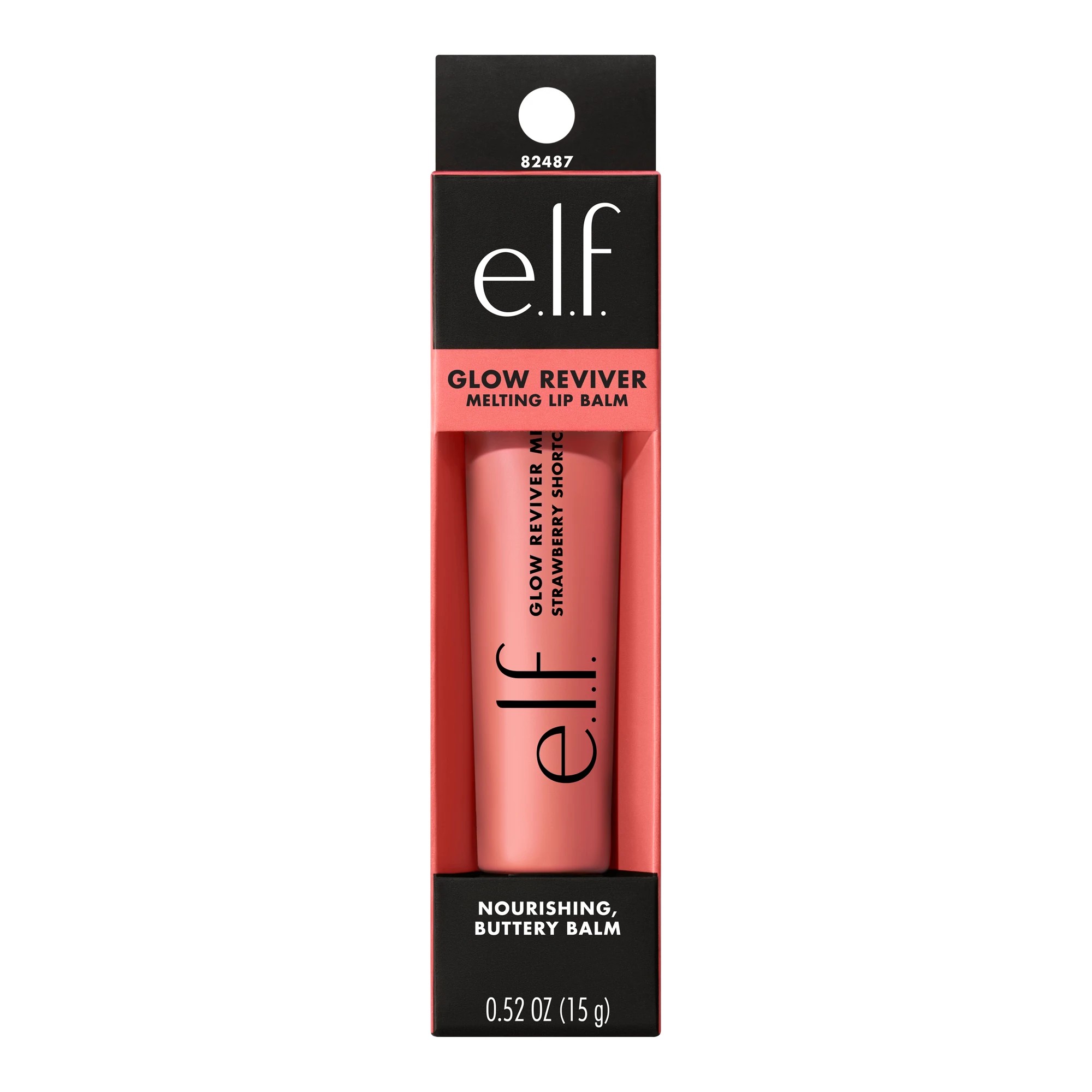 1 e.l.f. Glow Reviver Melting Lip Balm - Strawberry Shortcake, 1 of 3