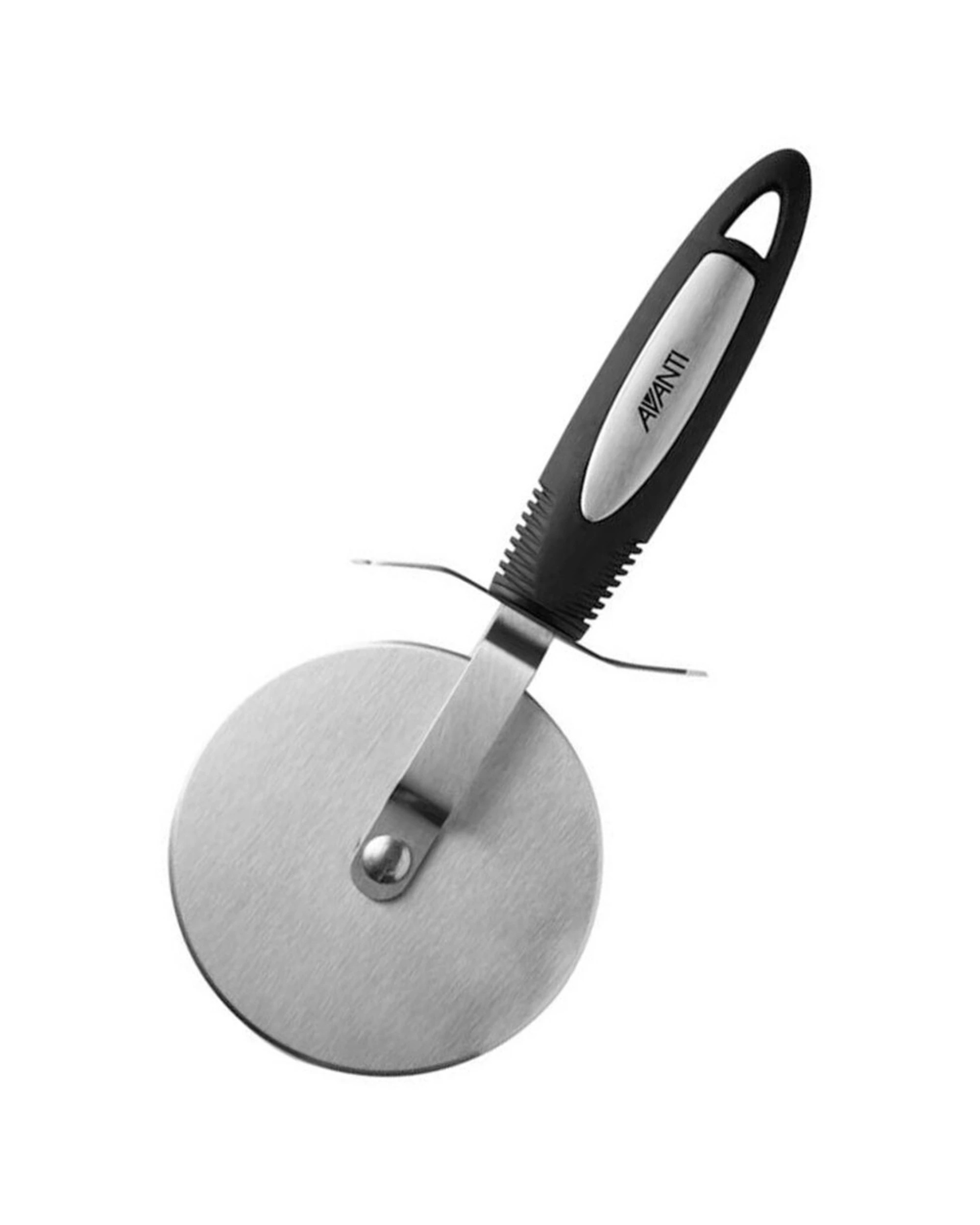 1 Avanti Ultra Grip 10cm Pizza Cutter Sharp Stainless Steel Ergonomic Handle - Black, 1 of 1