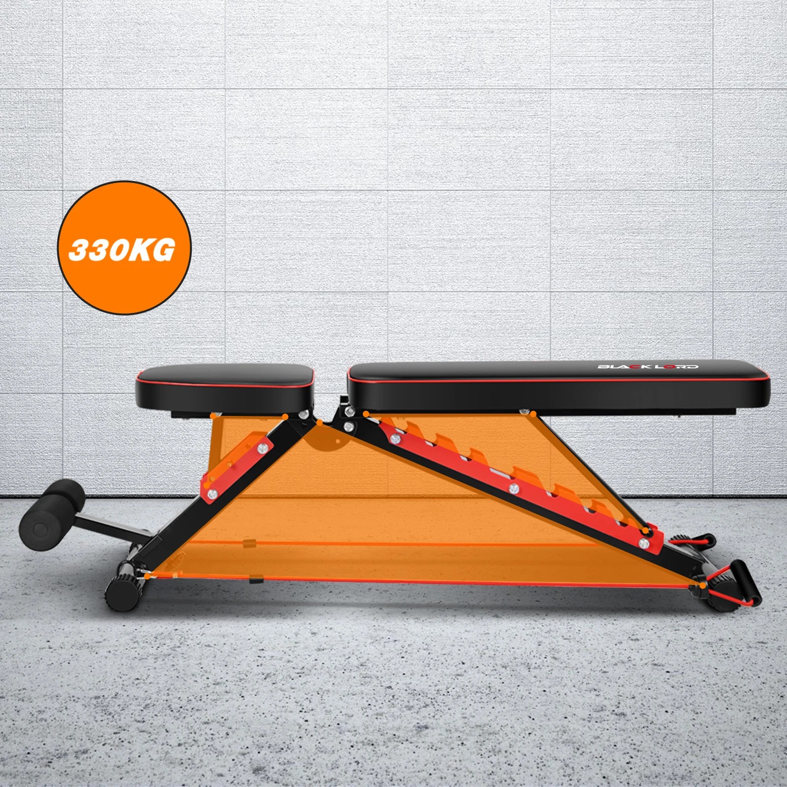 5 Black Lord Weight Bench Adjustable, 5 of 8